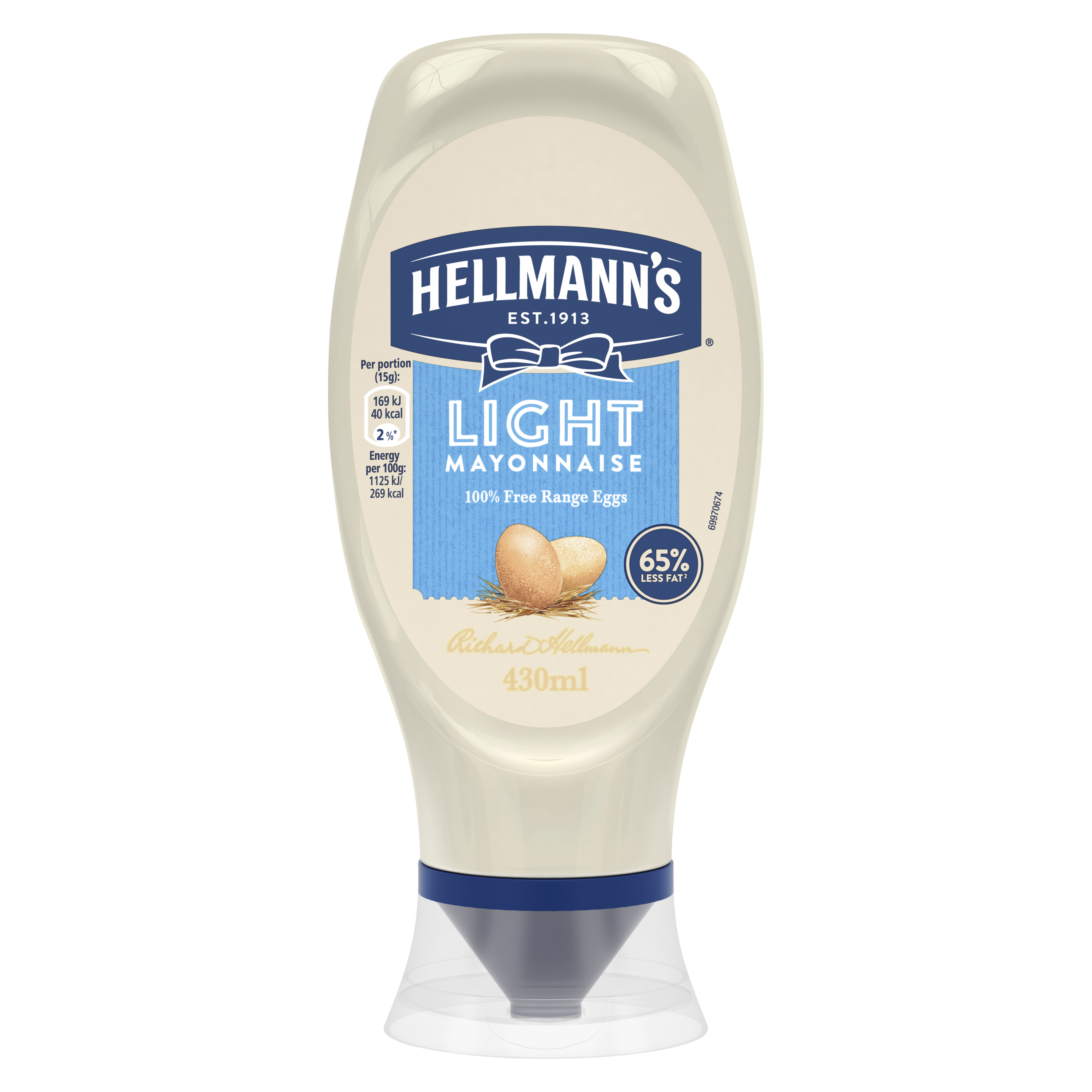 Hellmann's Squeezy mayonnaise Light 430ml