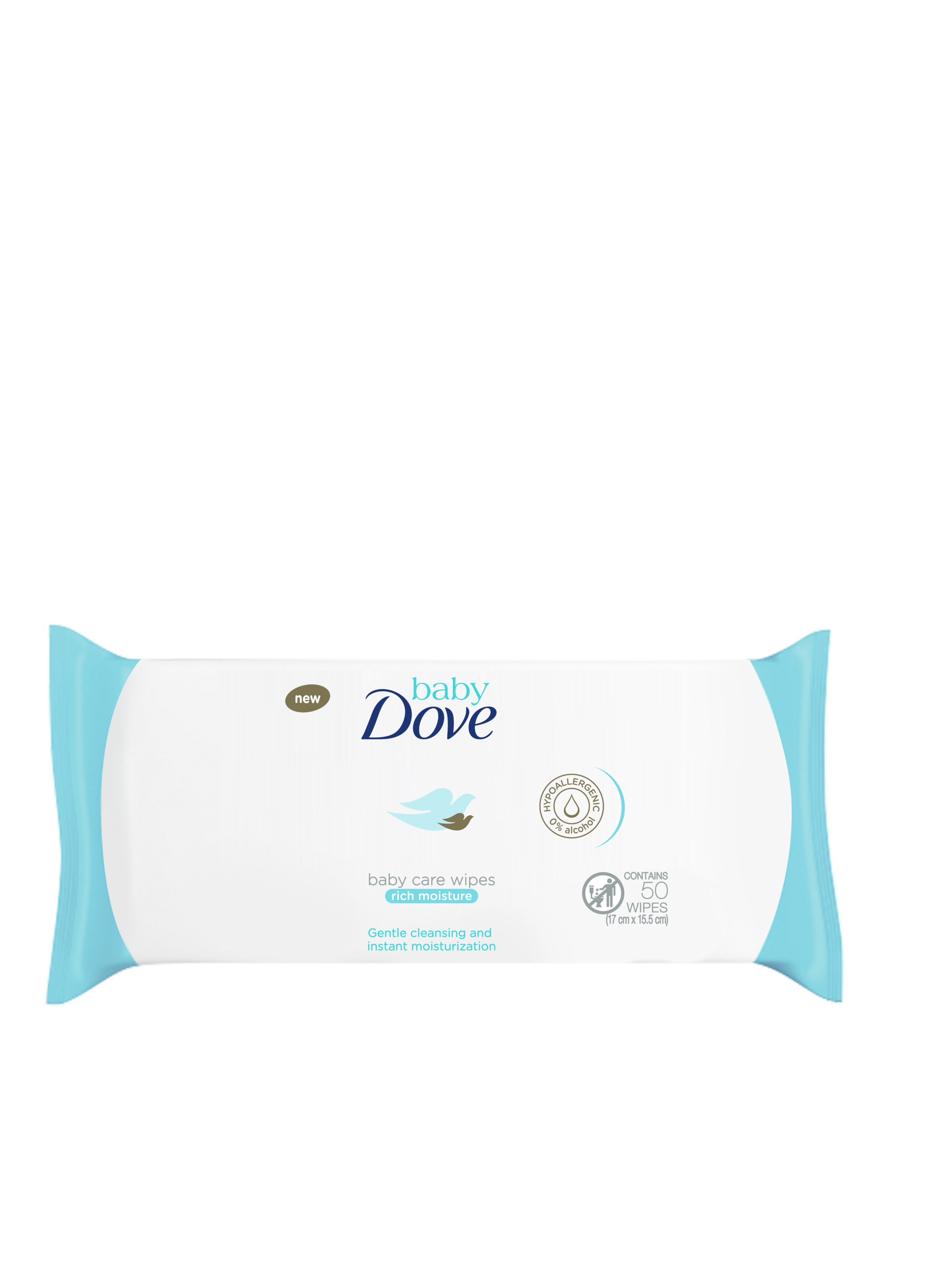 Baby Dove Baby Care Wipes Rich Moisture 50 pulls