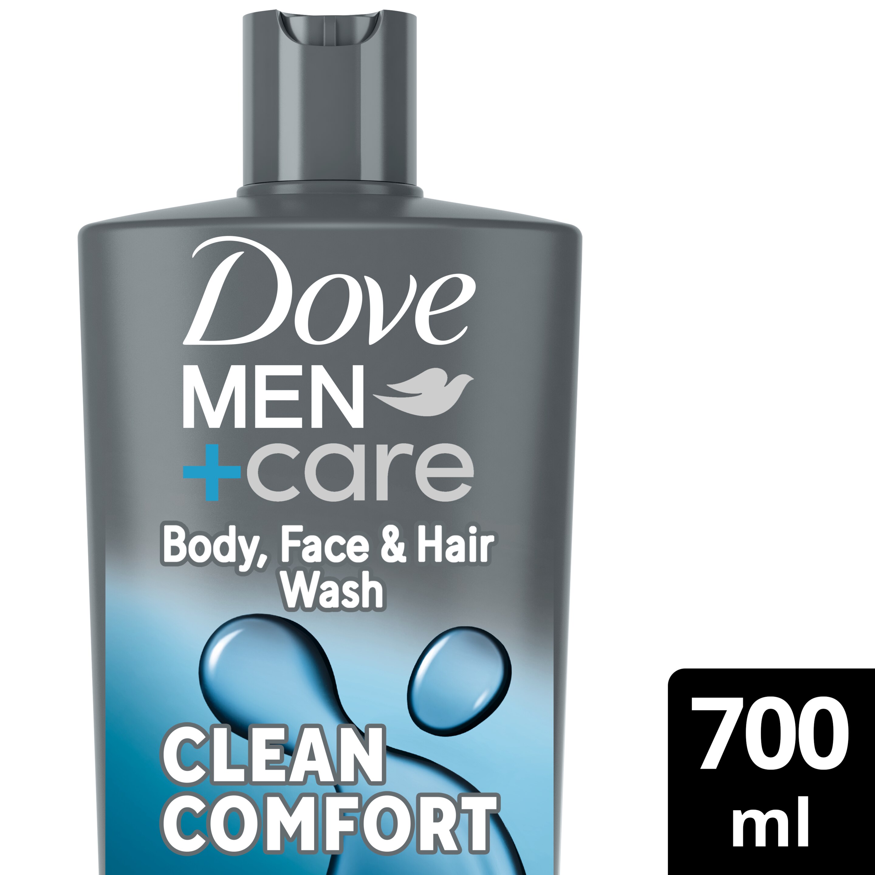 Dove Men+Care Hydrating Clean Comfort 3-in-1 Body, Face + Hair Wash 700ml