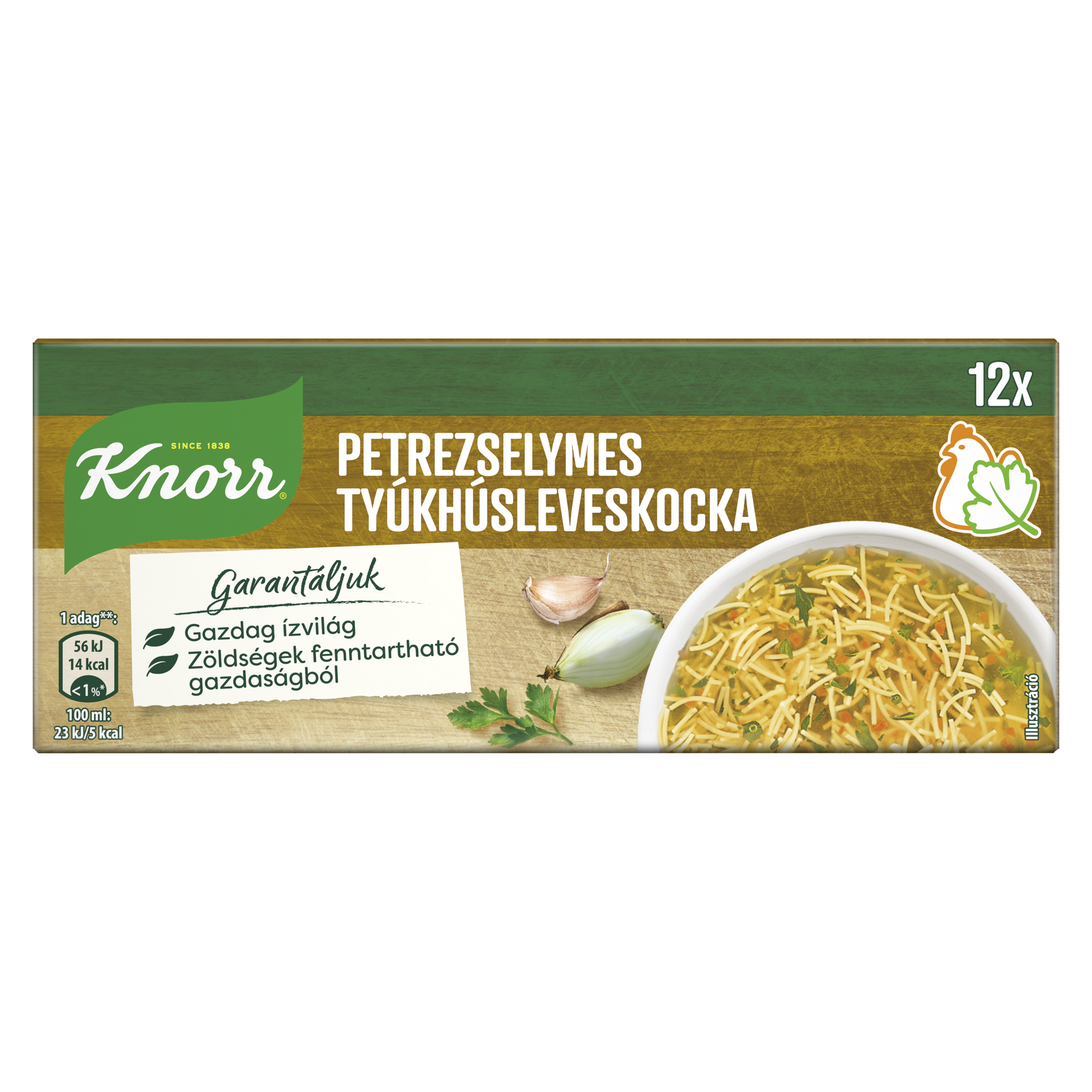 Knorr Petrezselymes tyúkhúsleveskocka 120g