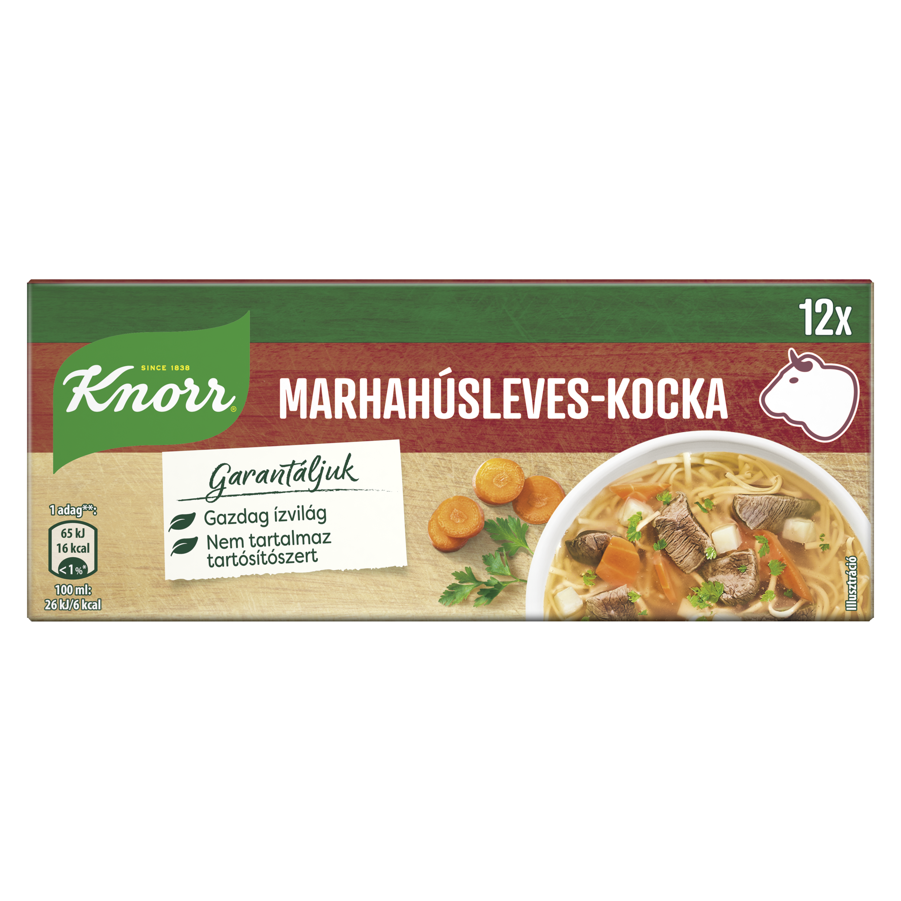 Knorr Marhahúsleves-kocka 60g / 120g packshot