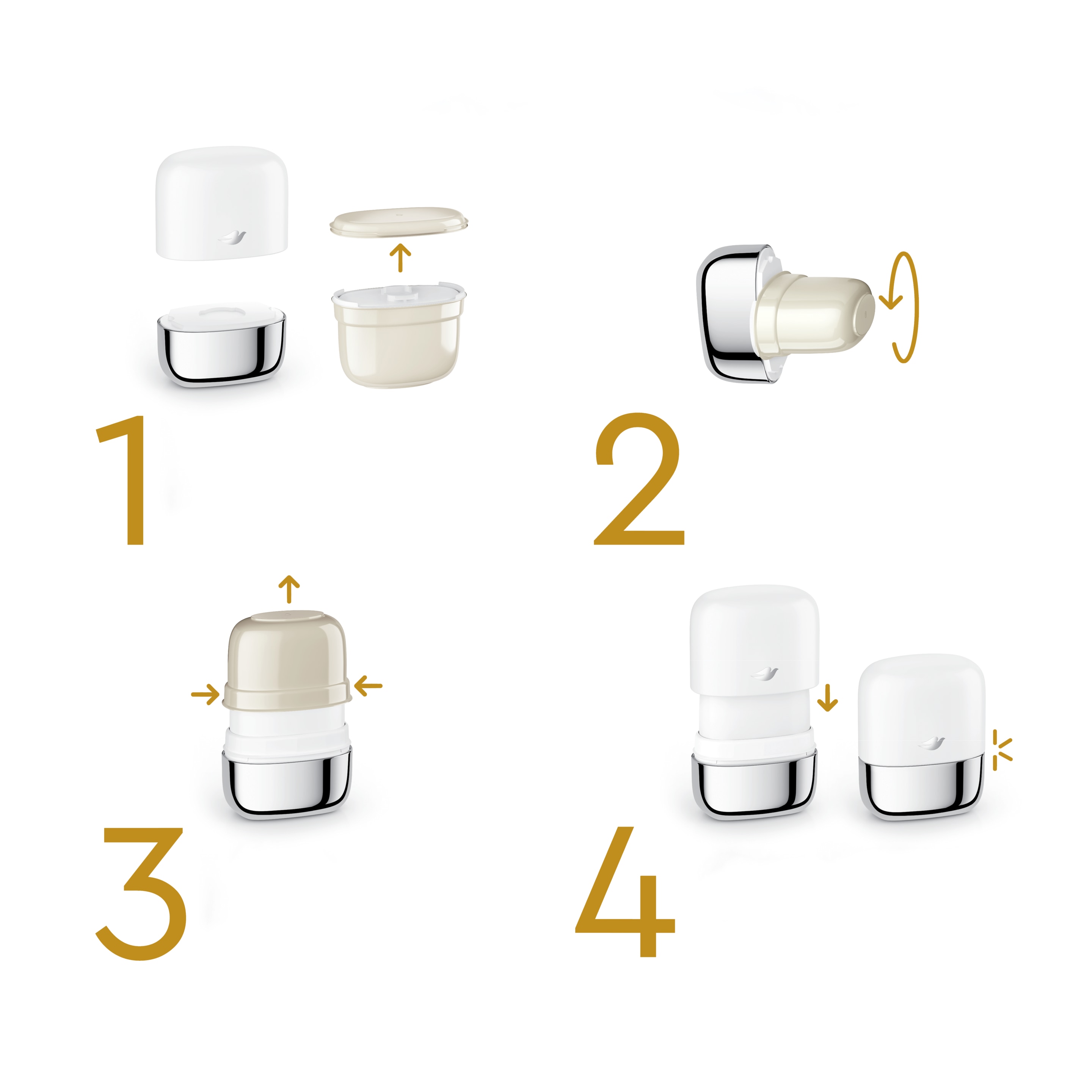 Dove Refillable Deodorant 0 Aluminum Coconut & Pink Jasmine Starter