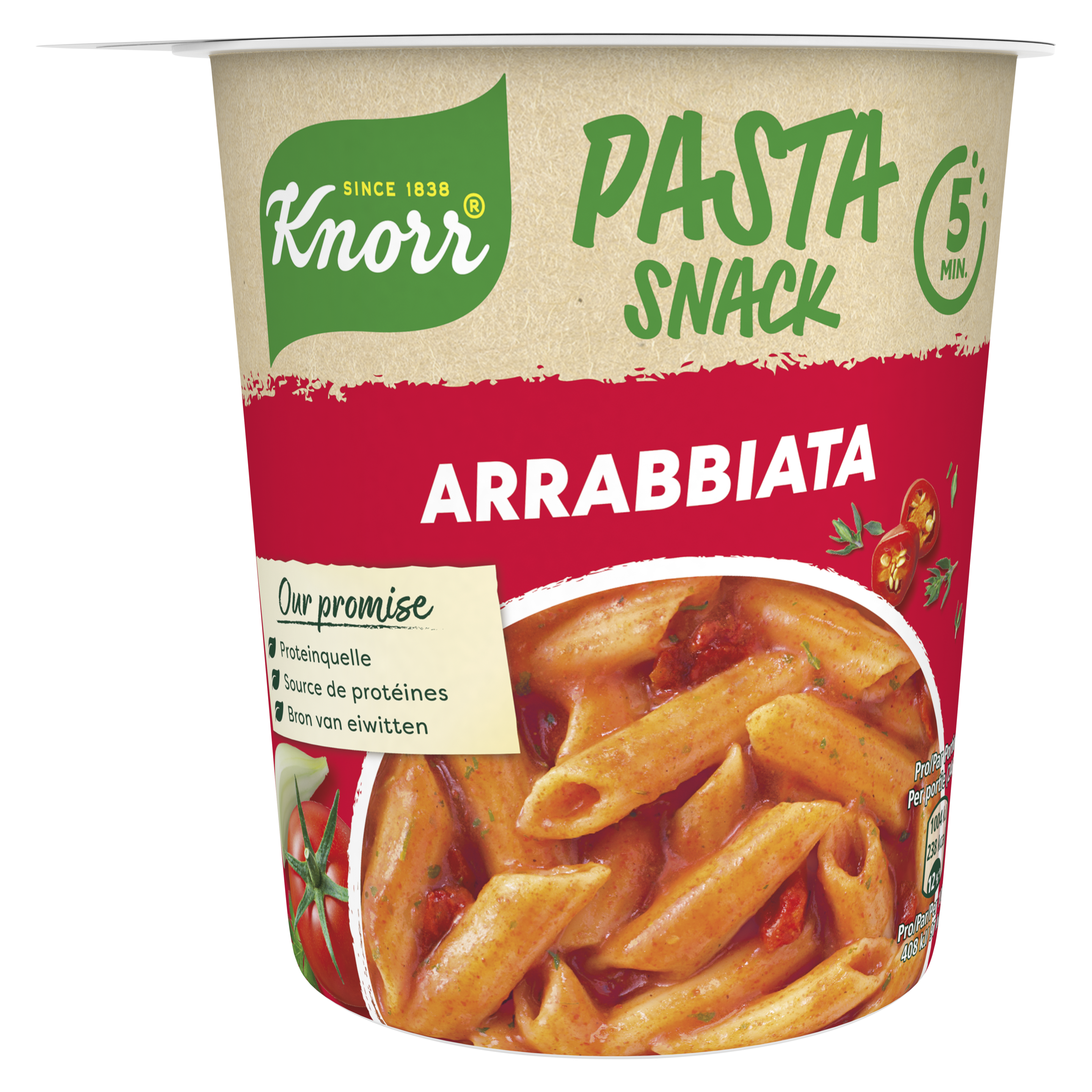 KNORR Pasta snack Arrabbiata gobelet 1 portion
