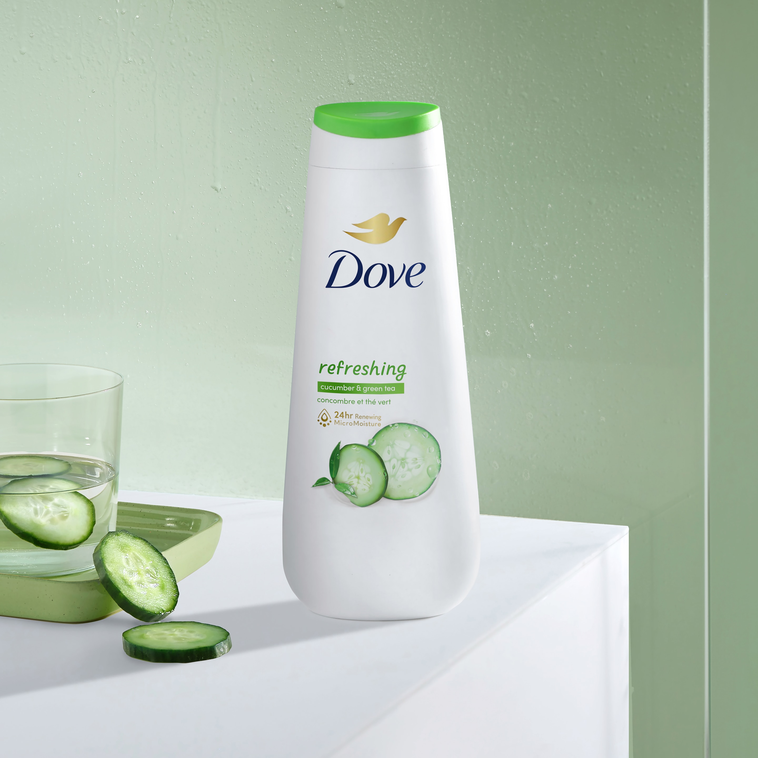 Refreshing Body Wash with Cucumber and Green Tea