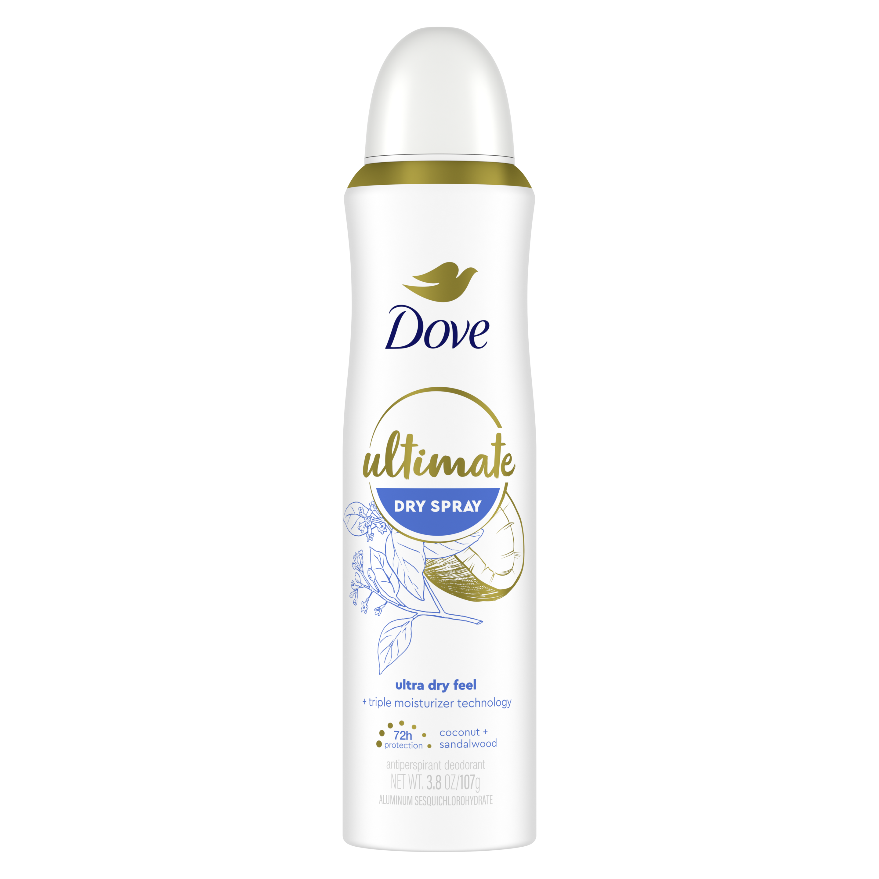 Dove Ultimate Antiperspirant Deodorant Dry Spray Coconut & Sandalwood