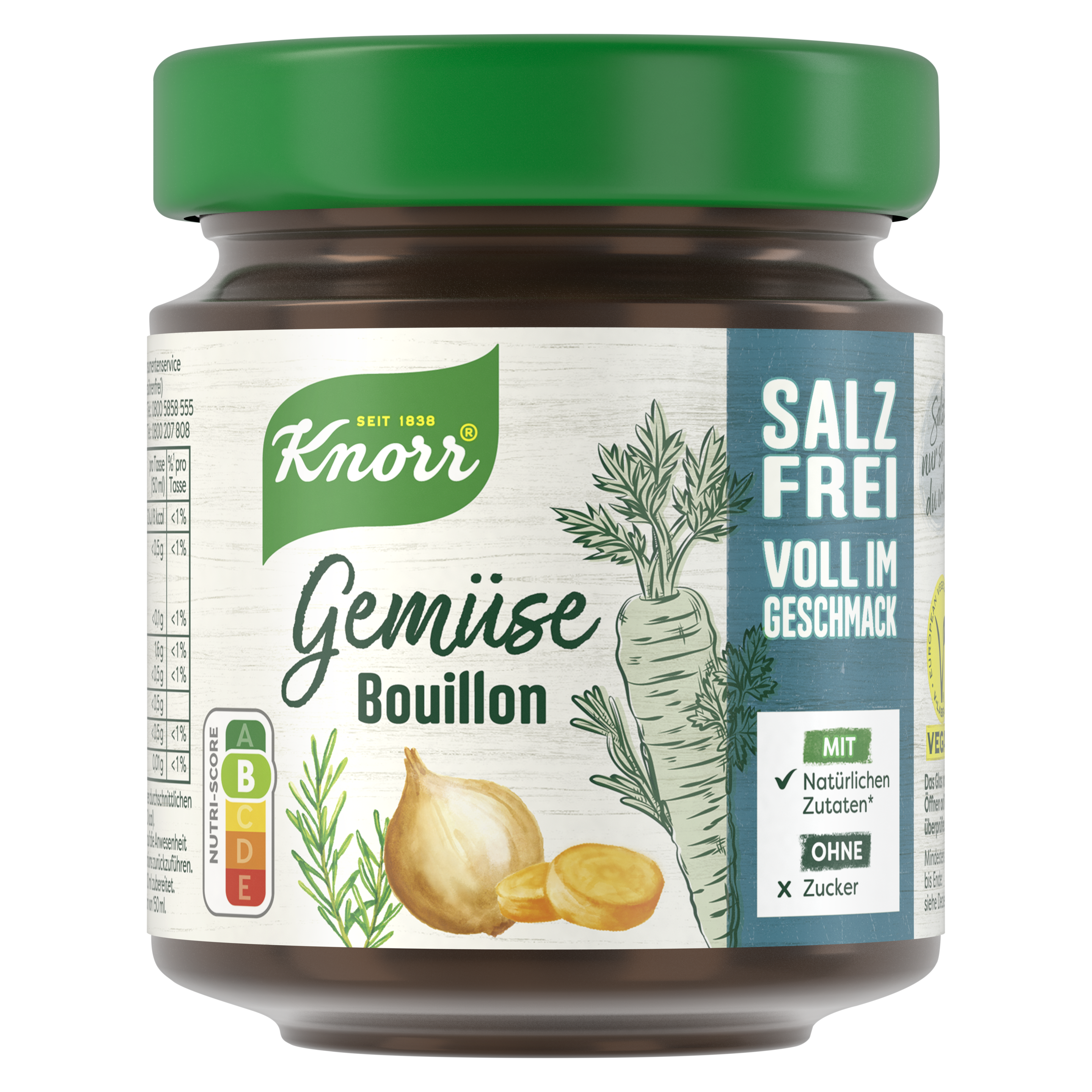 Knorr Bouillon Gemüse Salzfrei 6,1L Glas