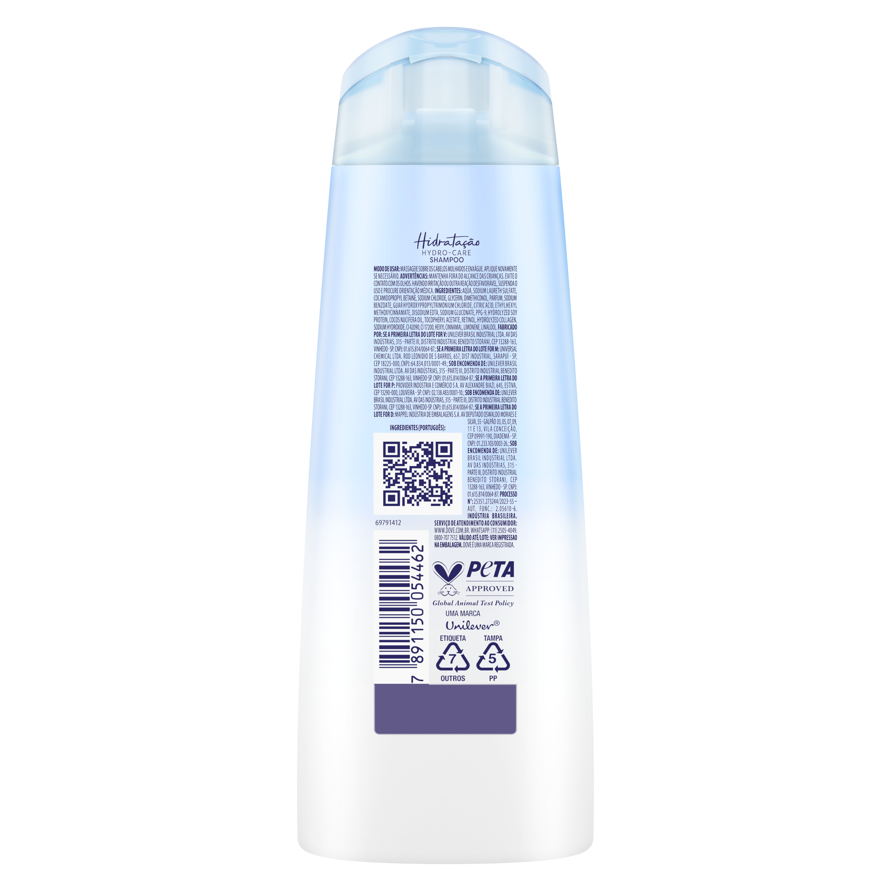 Shampo Dove Hidratacão + Vitaminas A&E 200ml