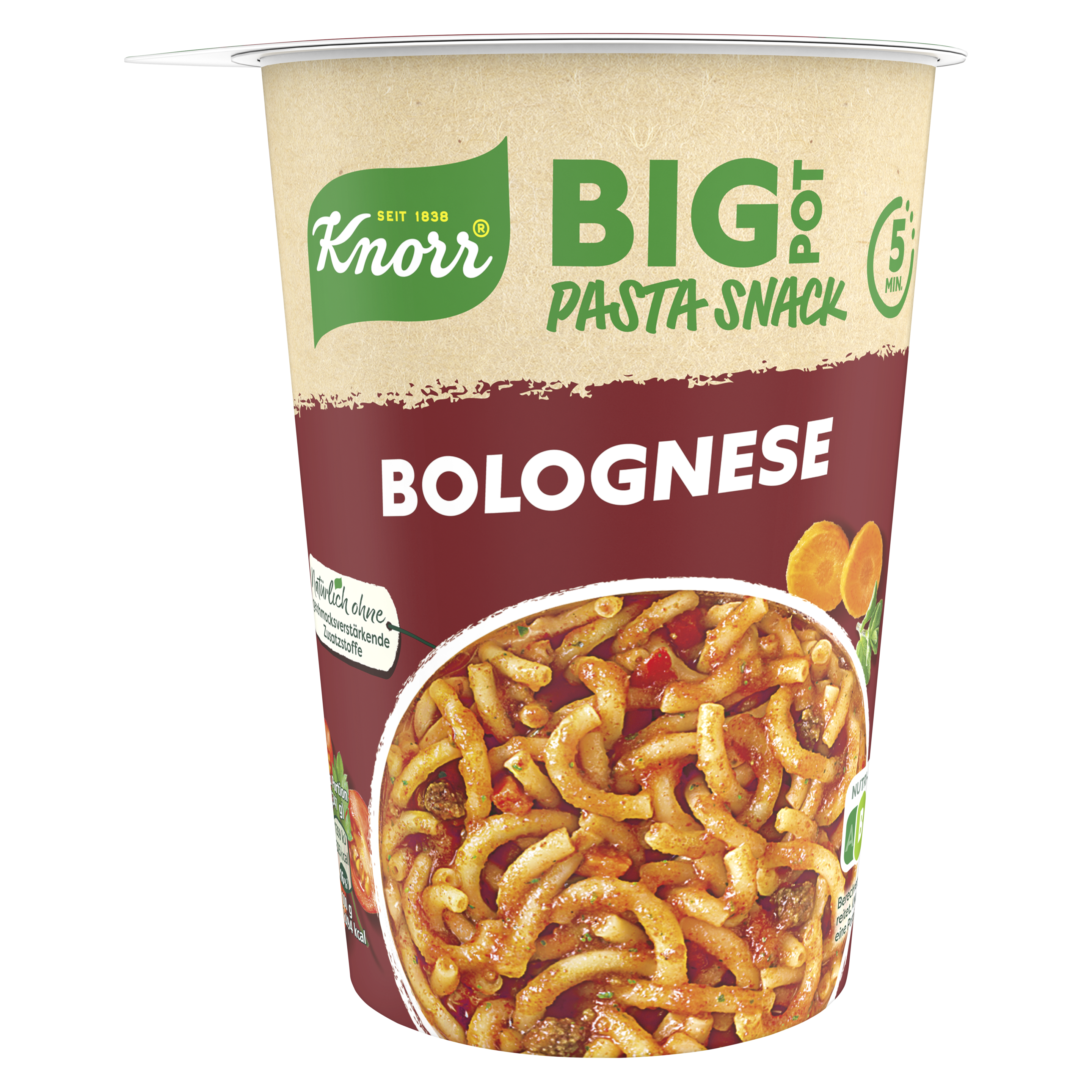 Knorr Big Pasta Snack Pot Bolognese 88g Becher