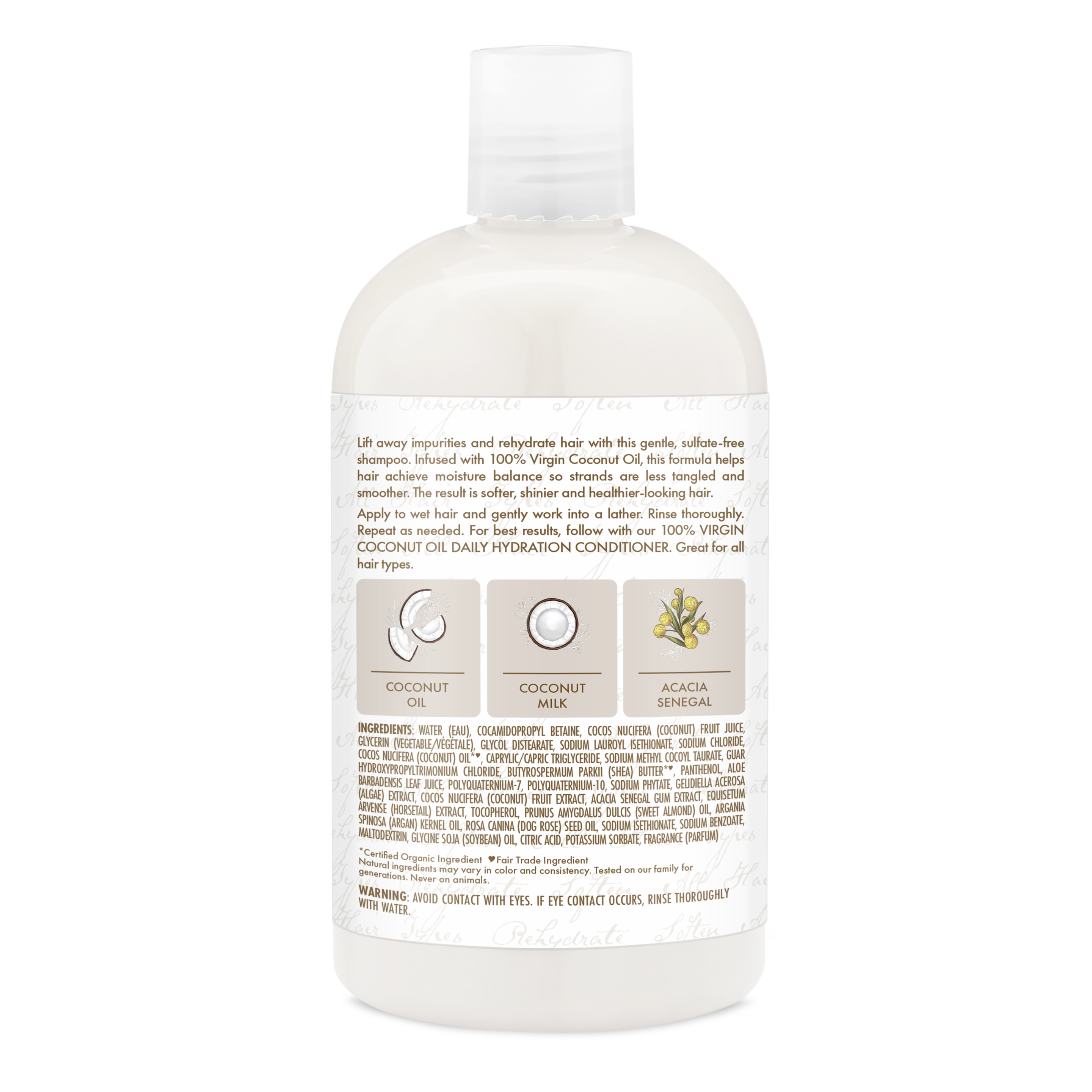 100% Virgin Coconut Oil Daily Hydration Shampoo