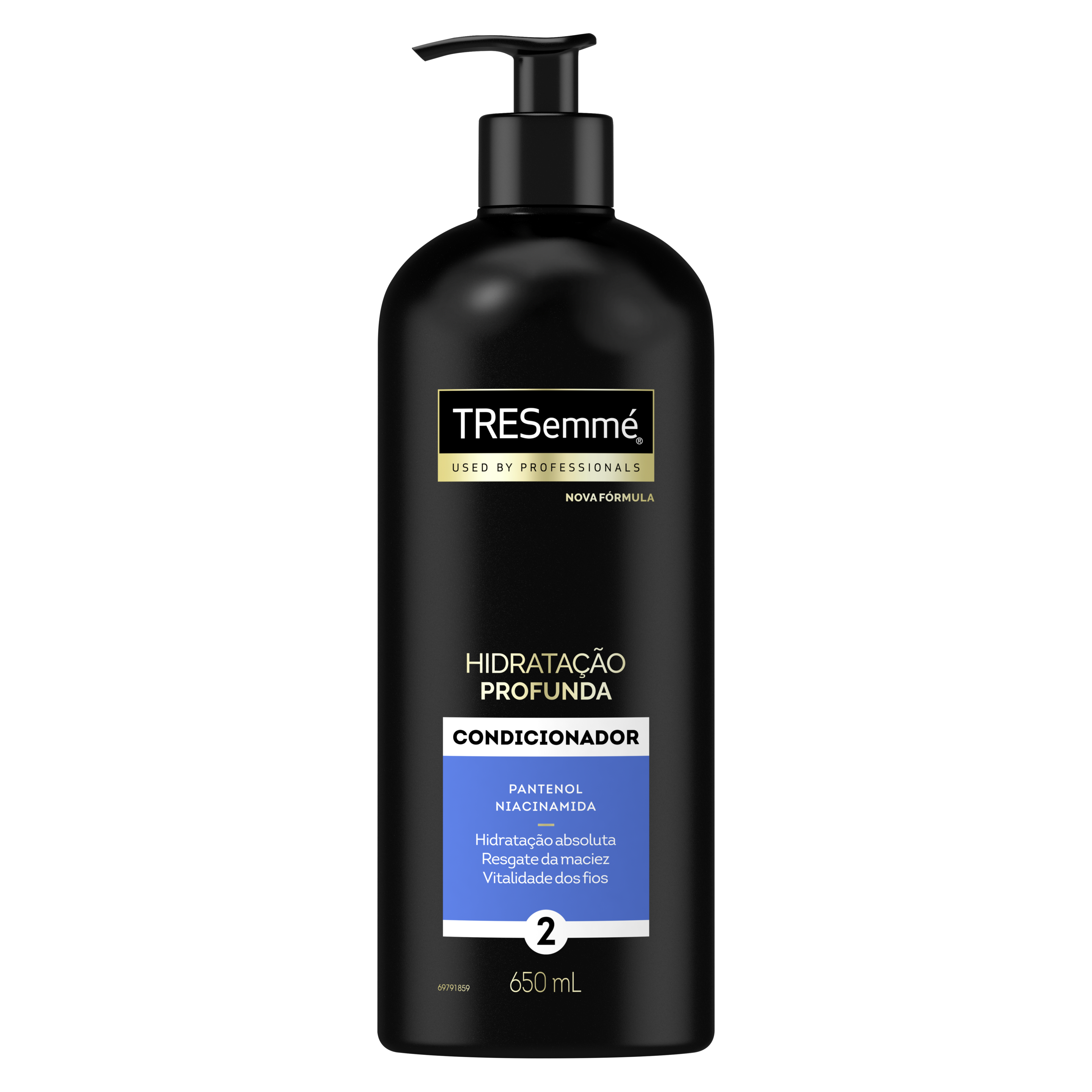 Condicionador TRESemme Hidratação Profunda 650mL - Parte frontal da embalagem