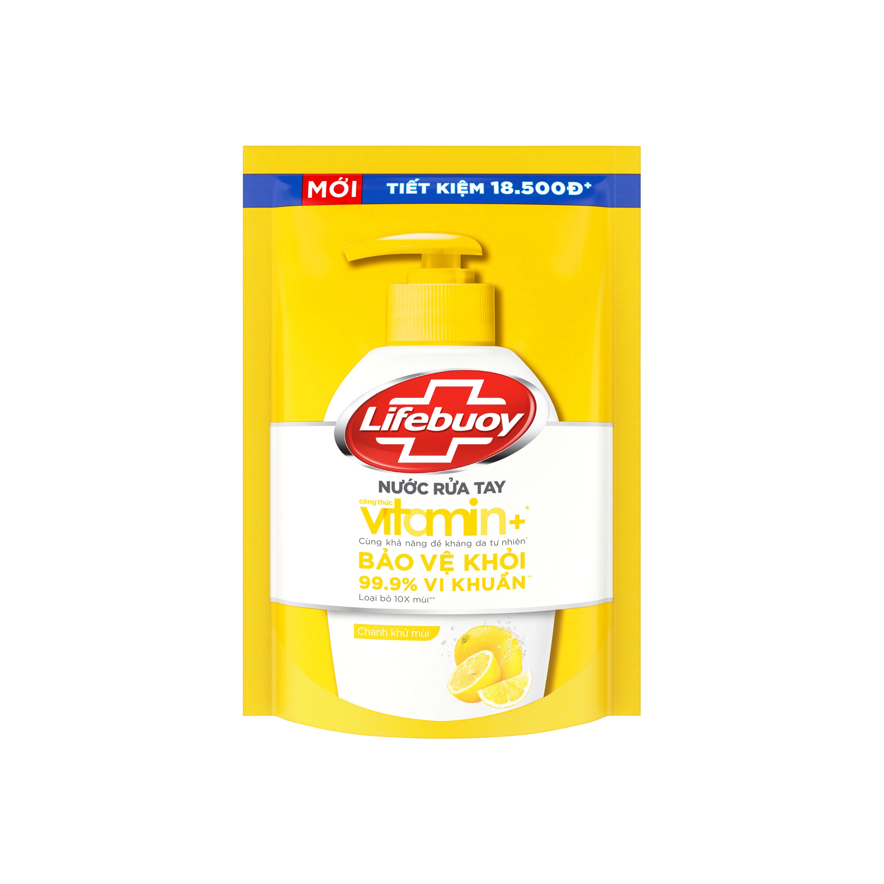 Nước Rửa Tay Lifebuoy Vitamin Chanh Khử Mùi (Túi) packshot