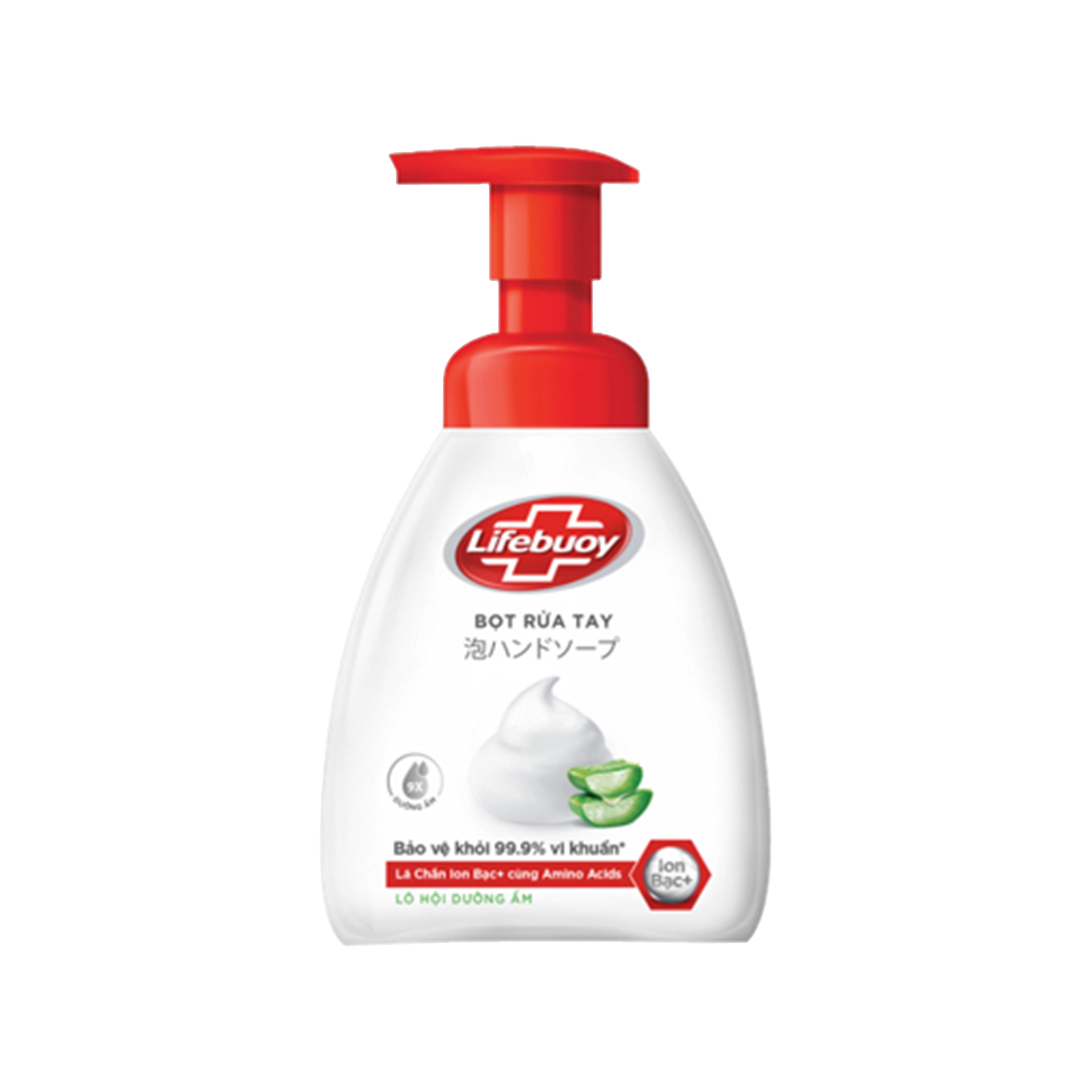 Bọt rửa tay dưỡng ẩm Lifebuoy hương Lô Hội 250ml packshot