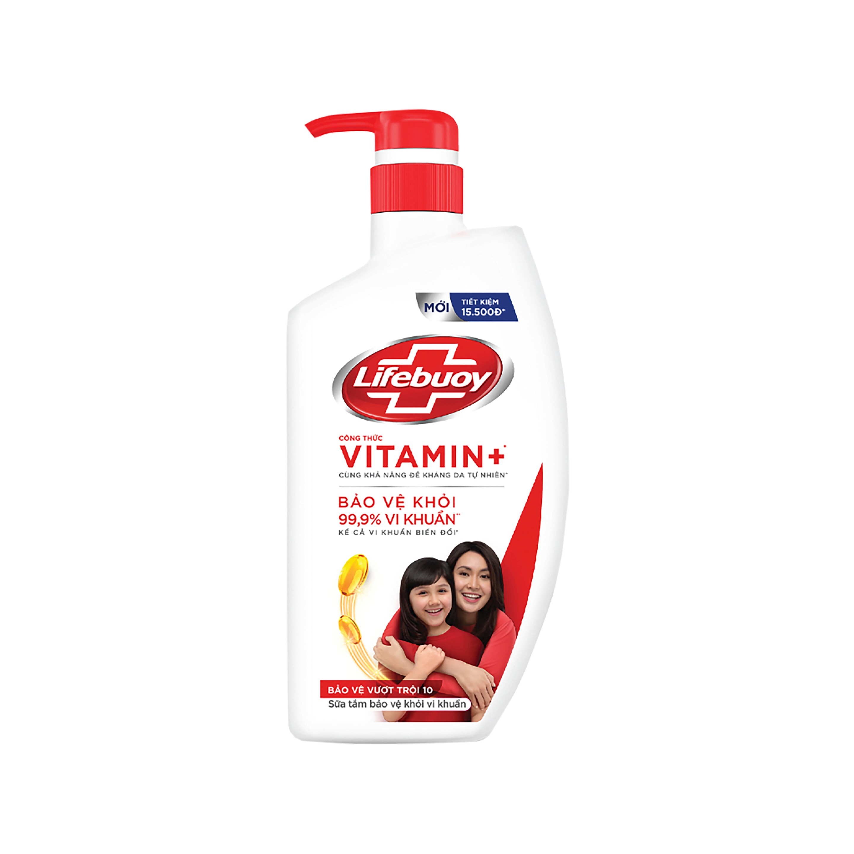 Sữa Tắm Lifebuoy Công thức Vitamin+ Bảo vệ vượt trội 10  CHAI CŨ(Chai) packshot