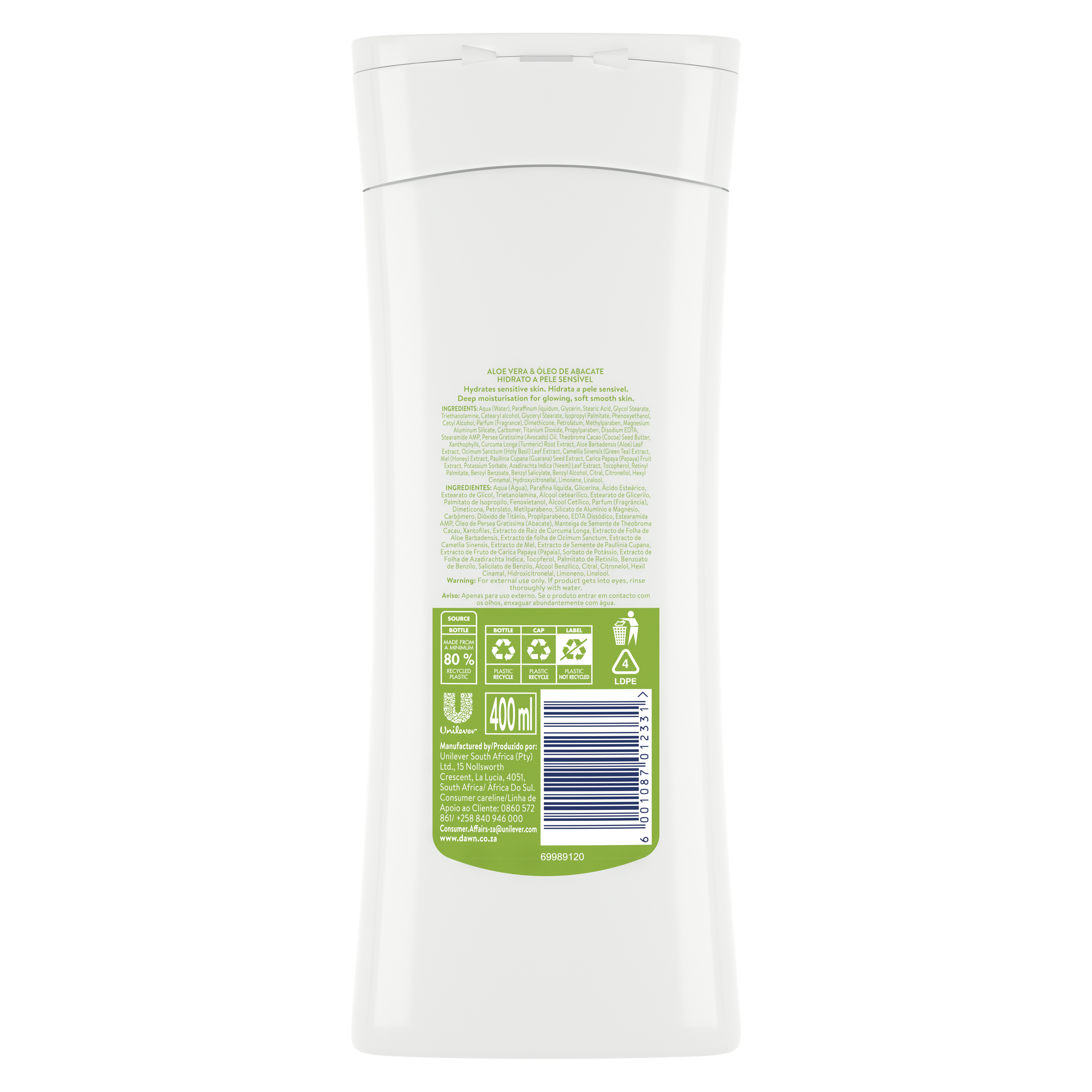 Dawn Aloe Vera & Avocado Oil Body Lotion