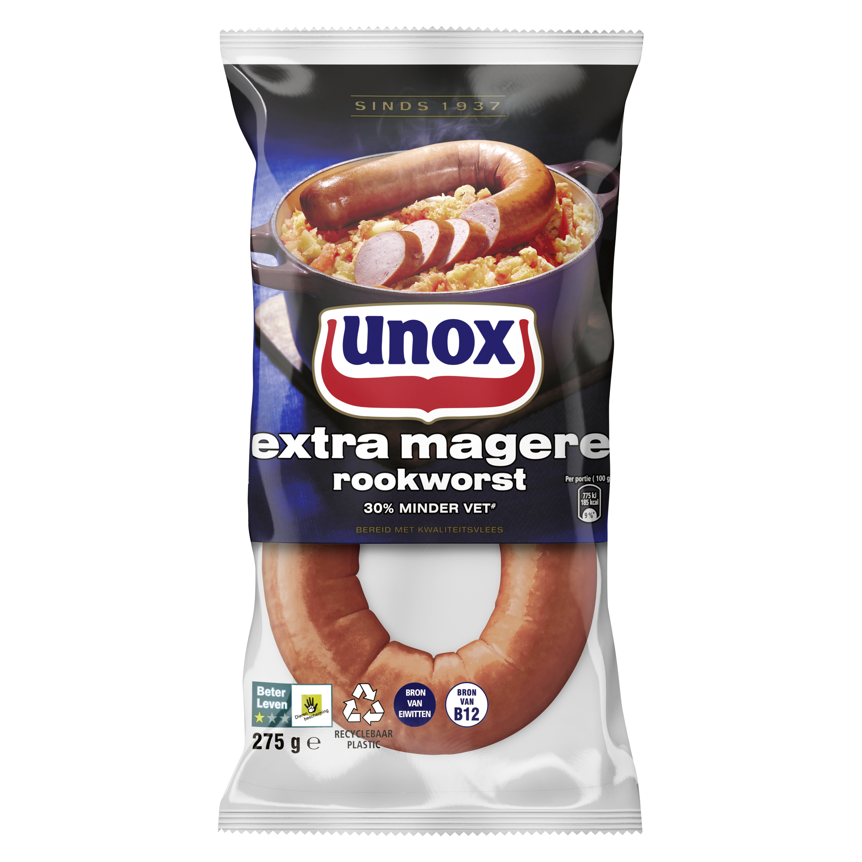 Unox  Rookworst mager 275 g