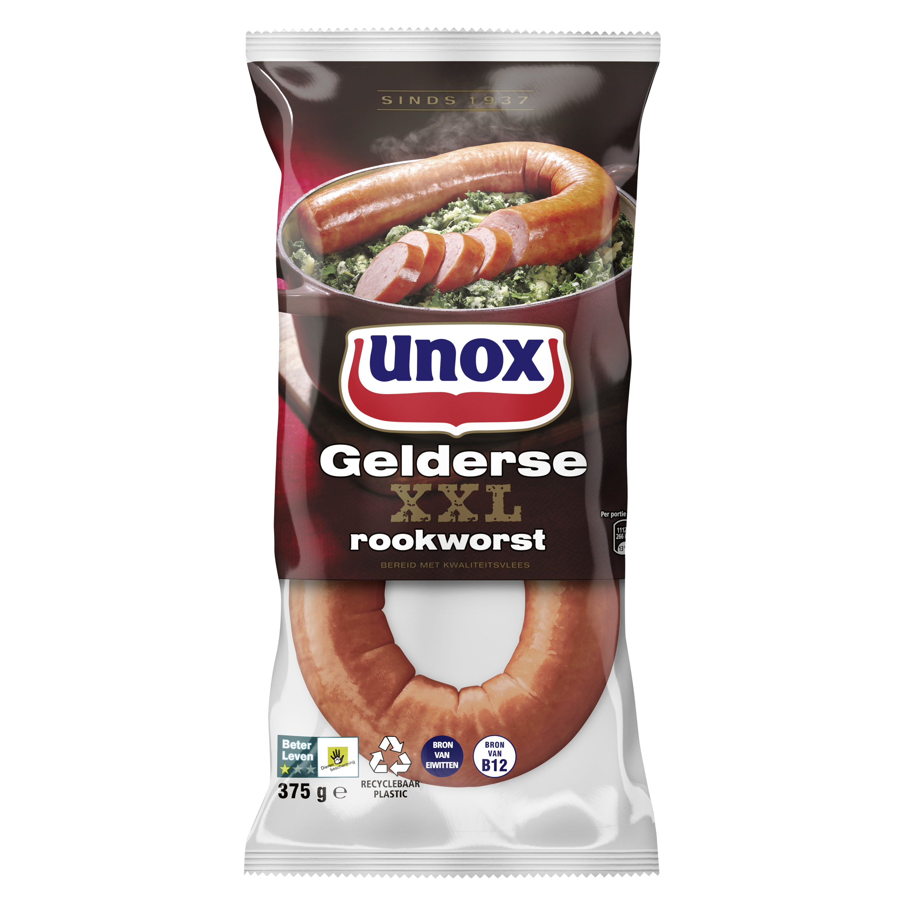 Unox  Rookworst gelderse 375 g