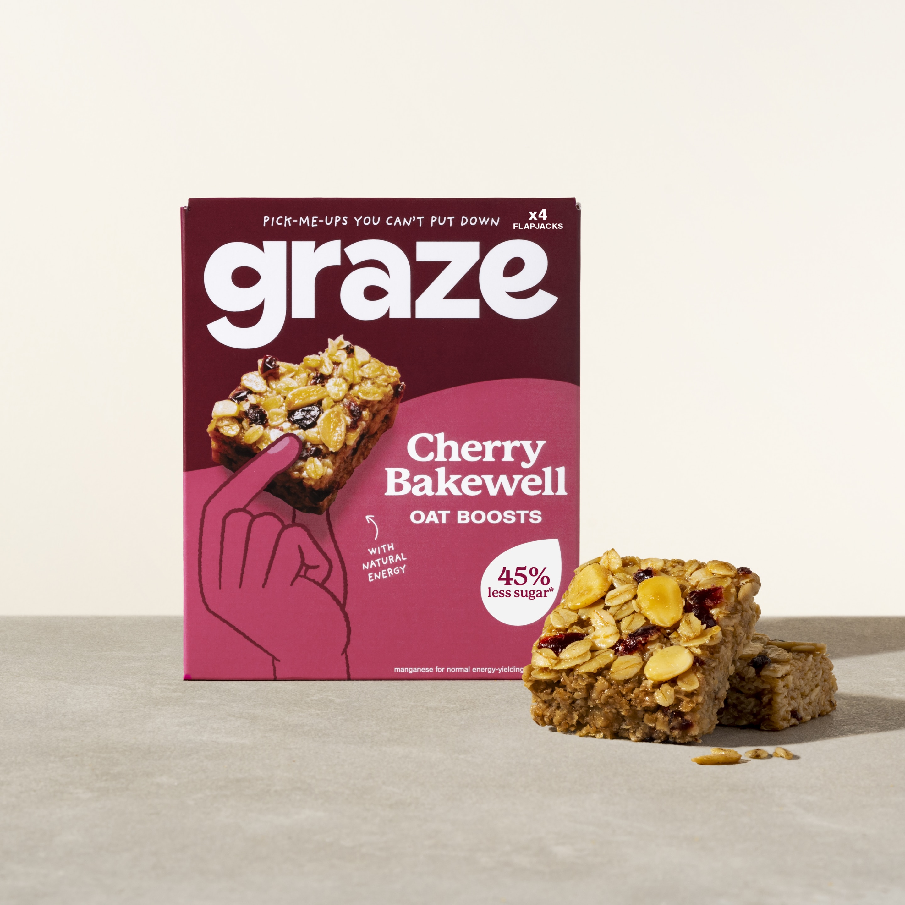 Cherry Bakewell Oat Boosts 4 x 30g