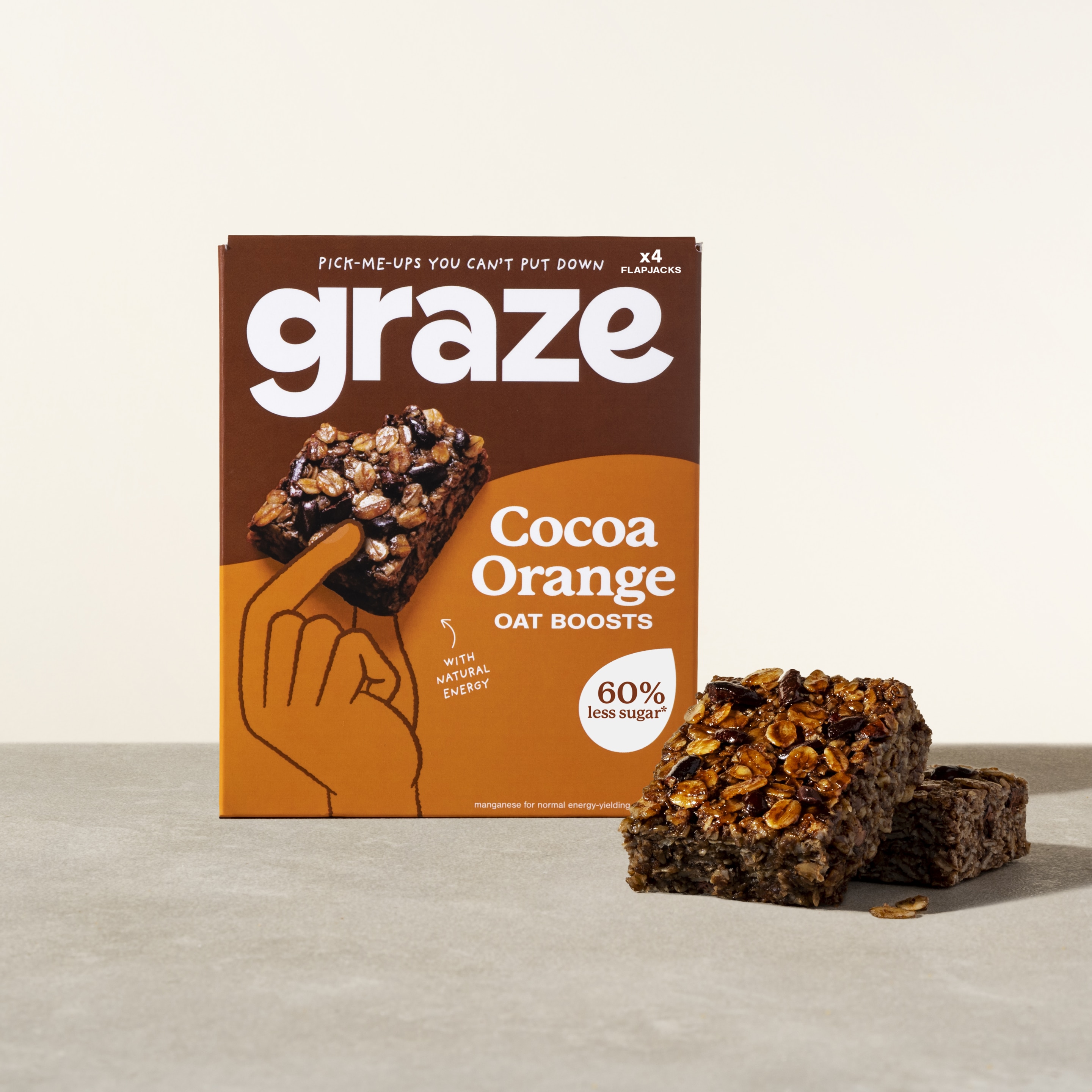 cocoa orange oat boosts 4 x 30g