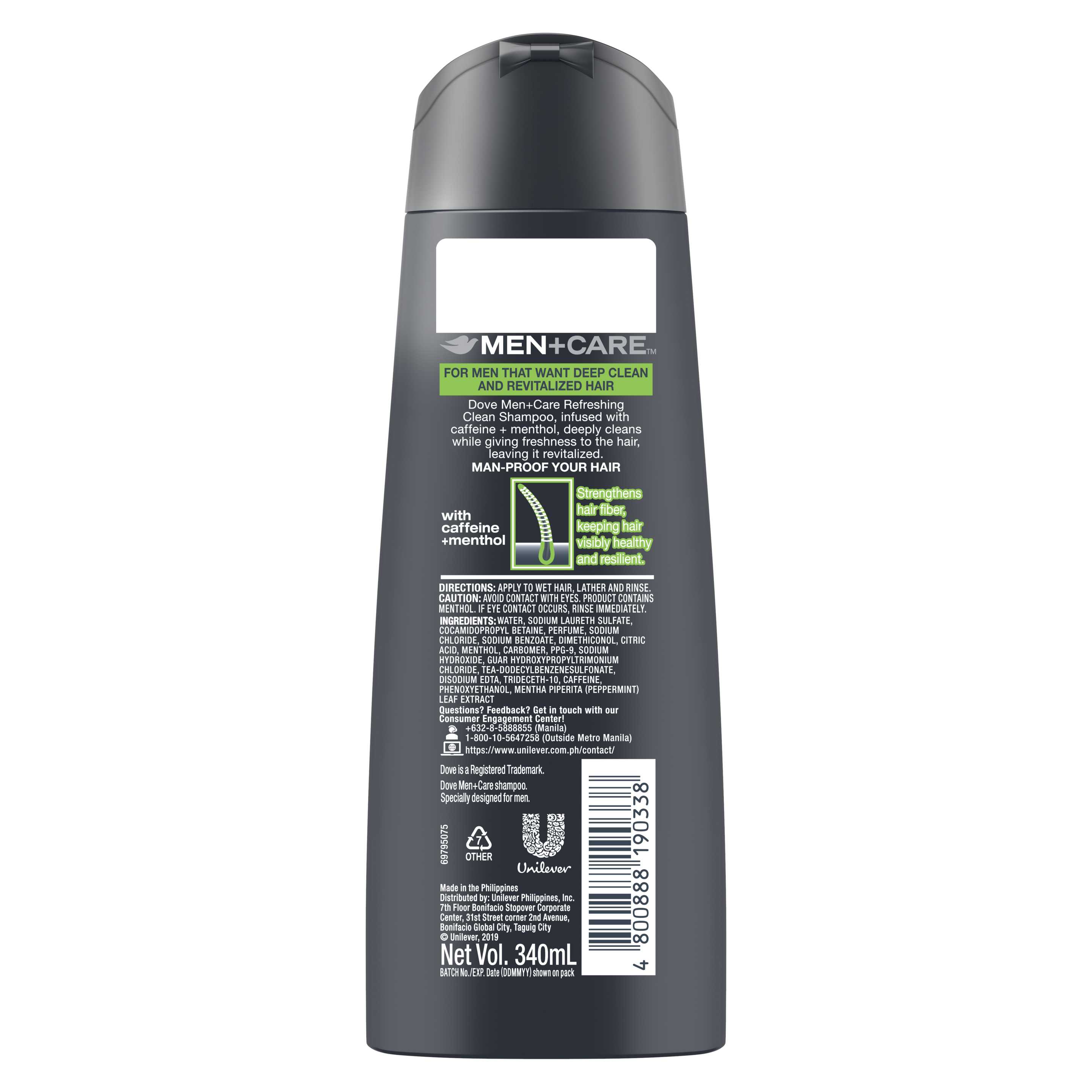 Dove Men + Care Refreshing Clean Shampoo