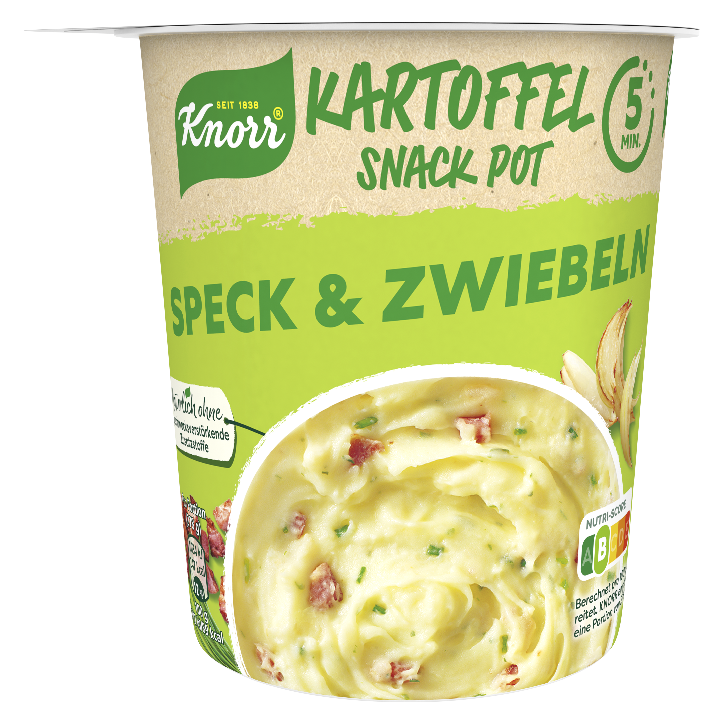 Knorr Kartoffel Snack Speck & Zwiebeln 58g Becher