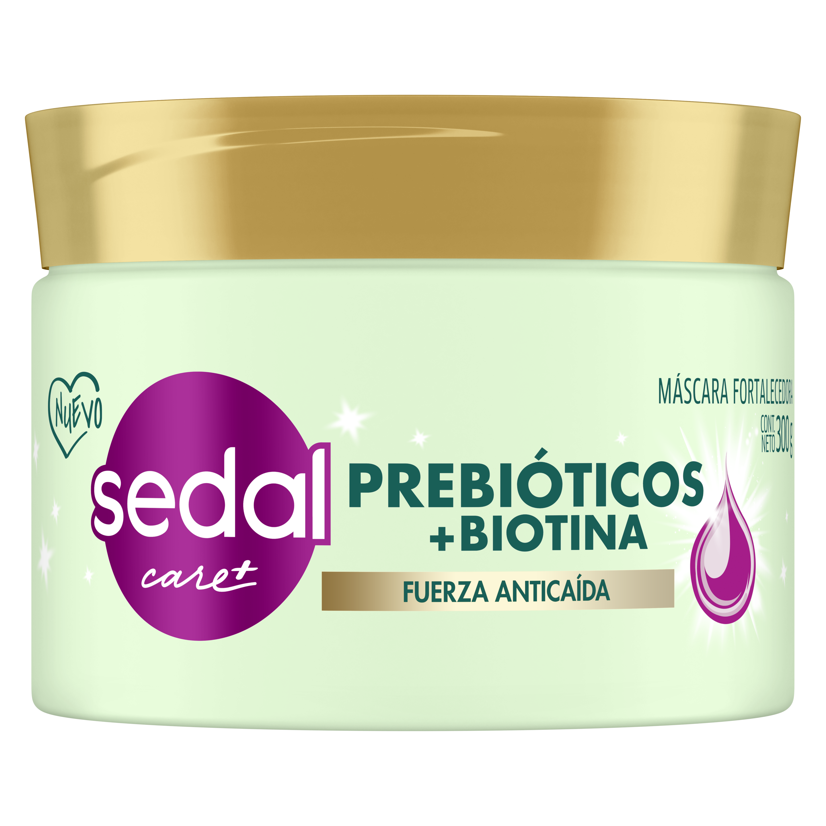 Imagen de envase Prebióticos + Biotina Mascara de tratamiento 300gr