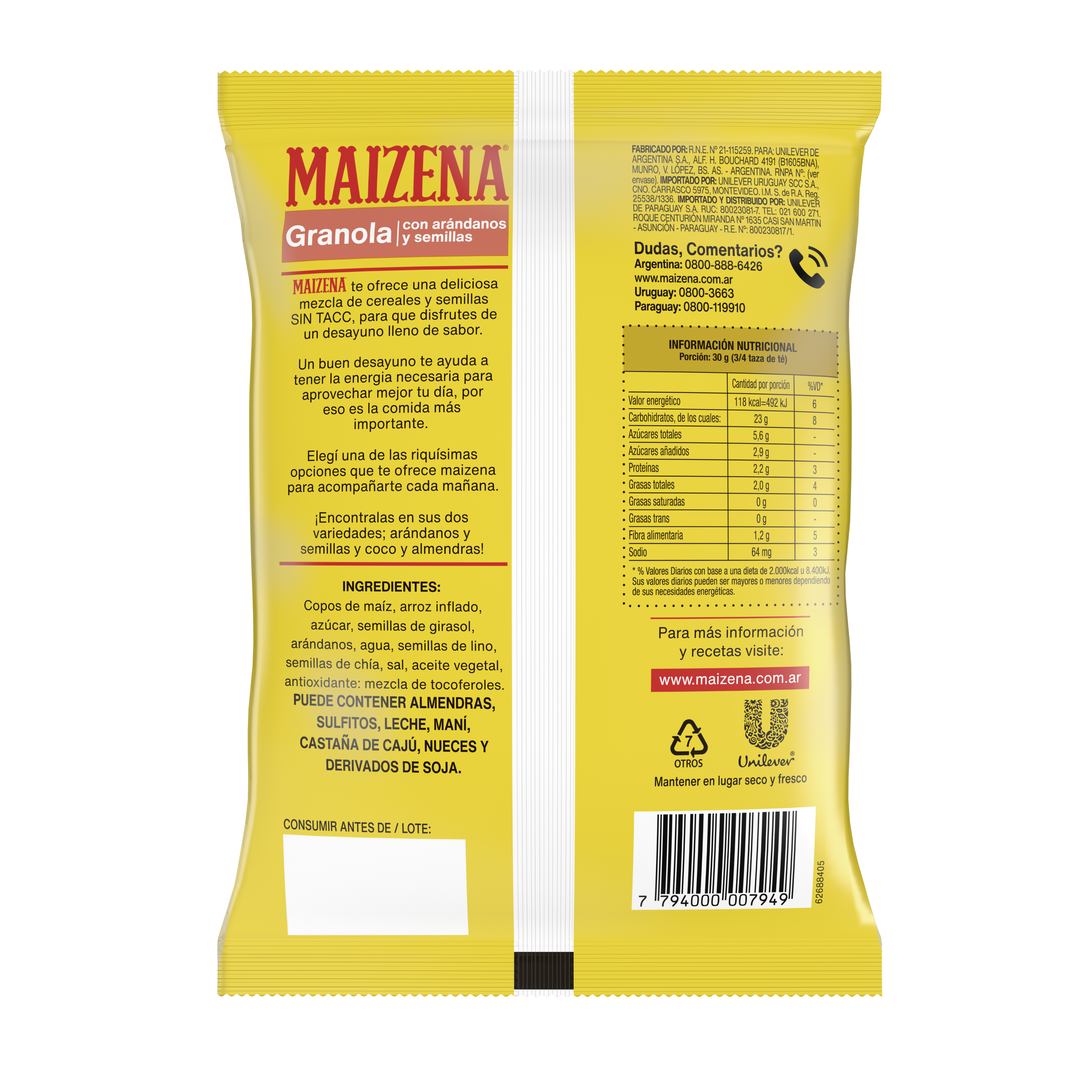 Premezcla de bizcochuelo sabor Chocolate sin TACC - Maizena
