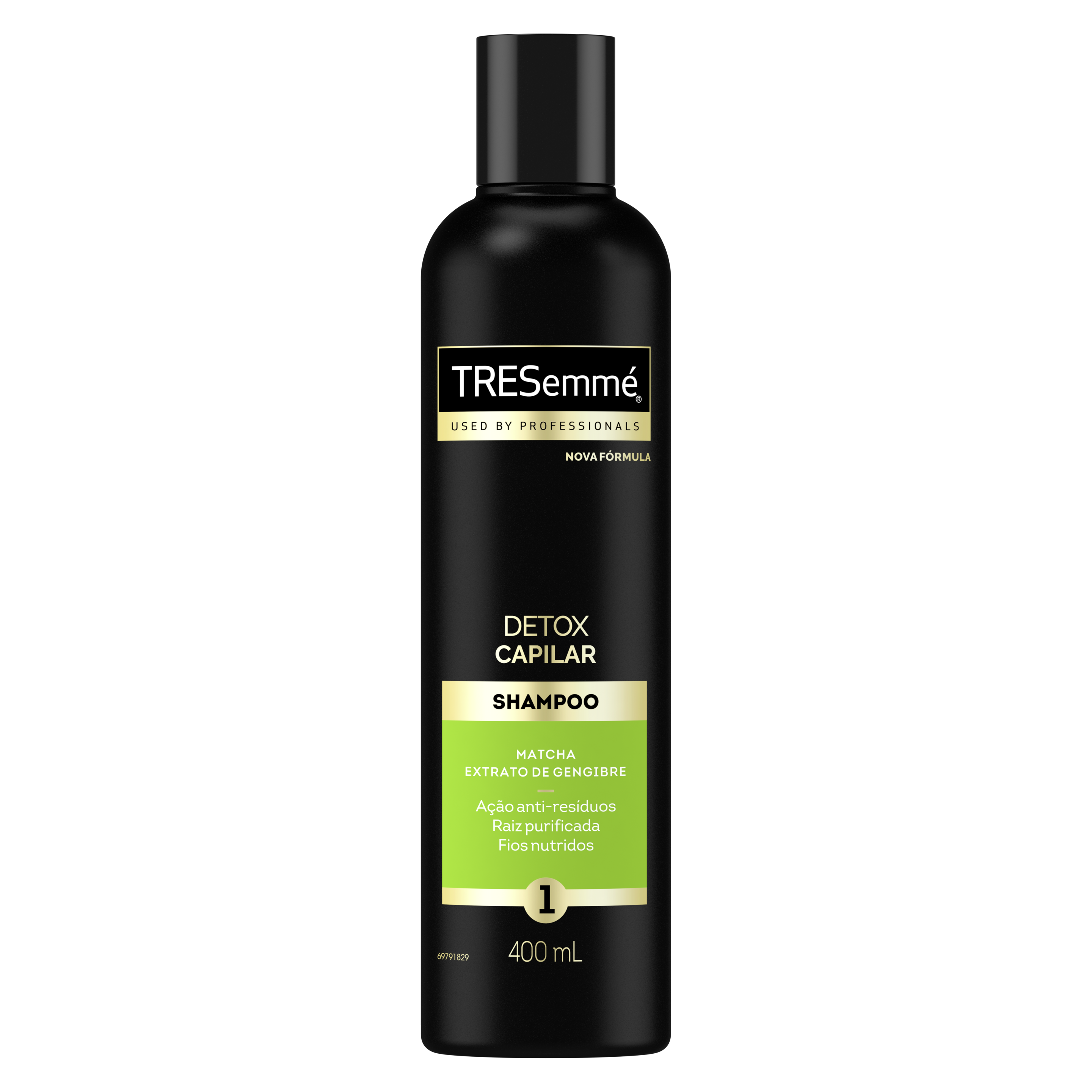 Shampoo TRESemme Detox Capilar 400mL - Parte frontal da embalagem