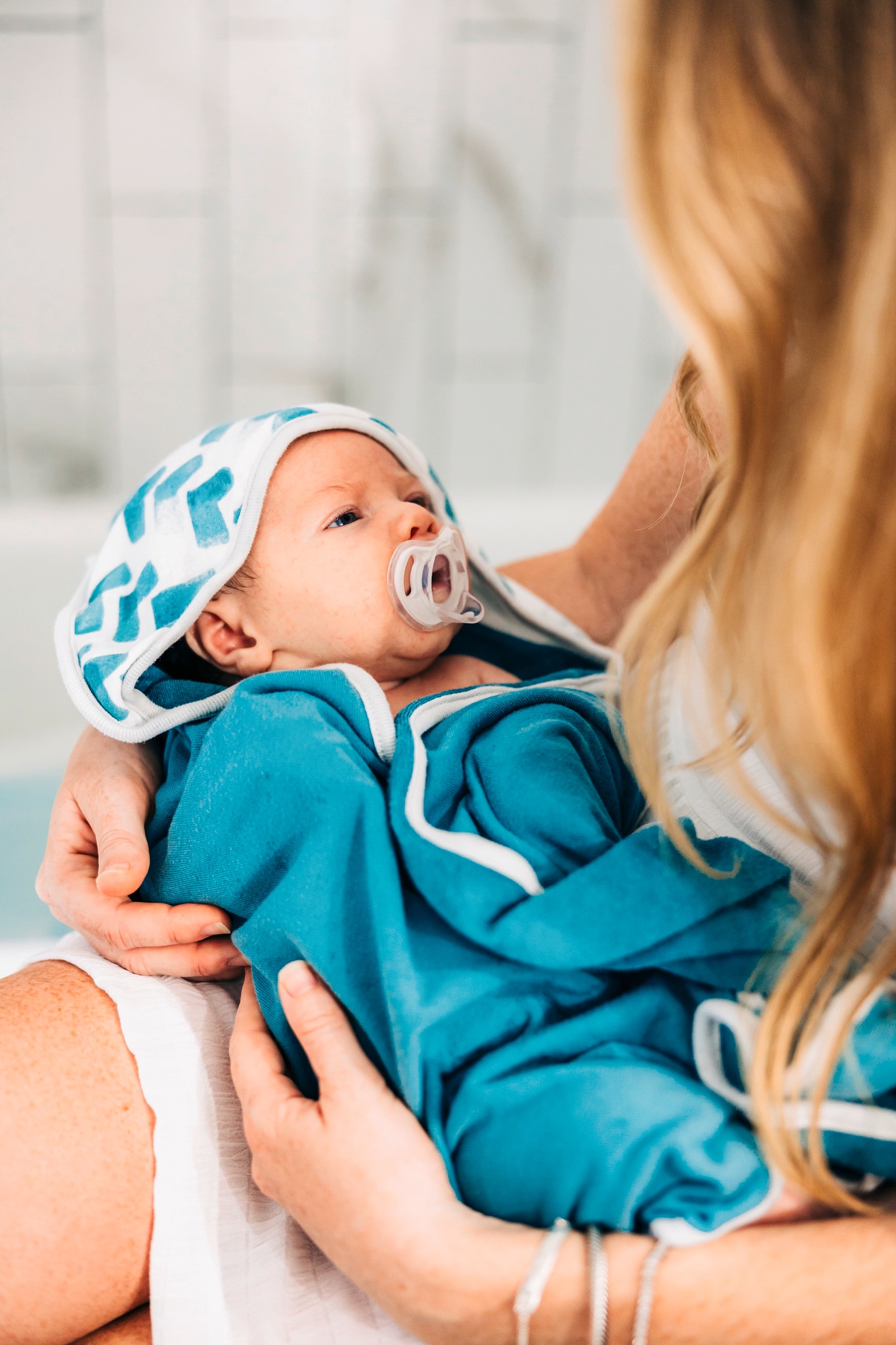 Baby wrapped in a blanket 