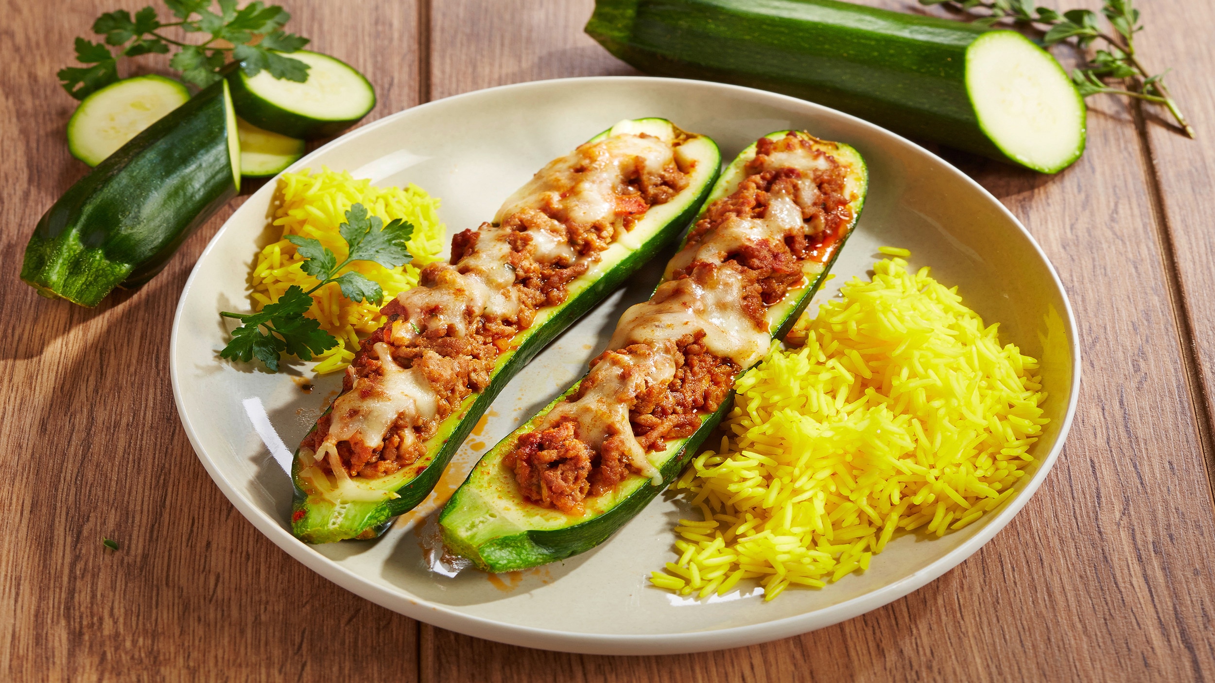 gefuellte Zucchini