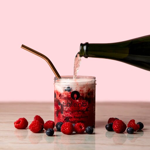 Talenti pint used to serve a cocktail