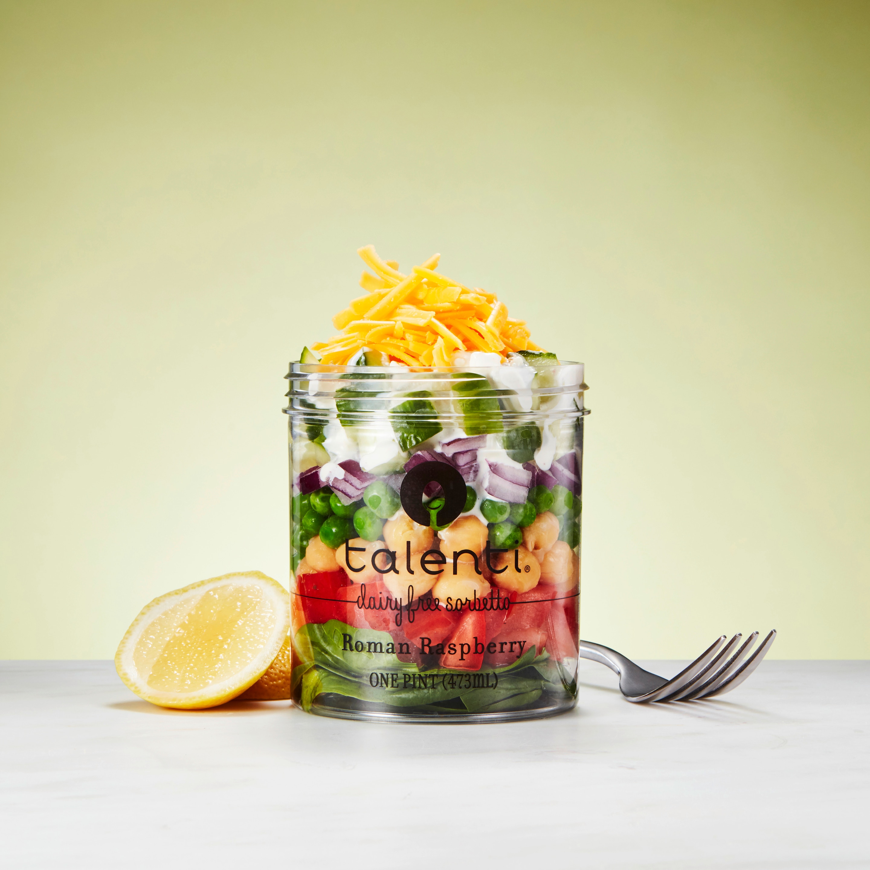 Talenti pint upcycled to store meal prep