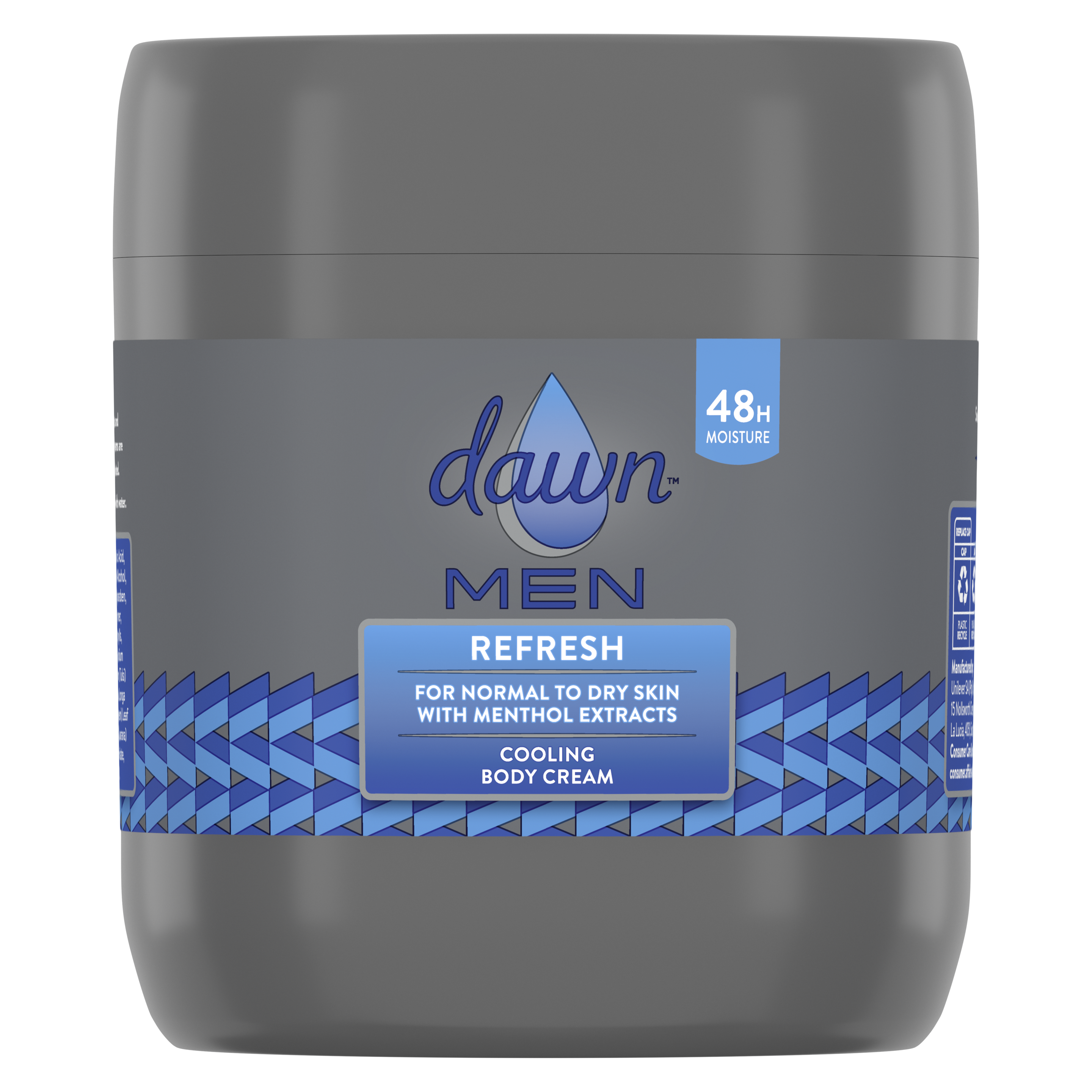 Dawn Men Refresh Cooling Body Cream 400ml