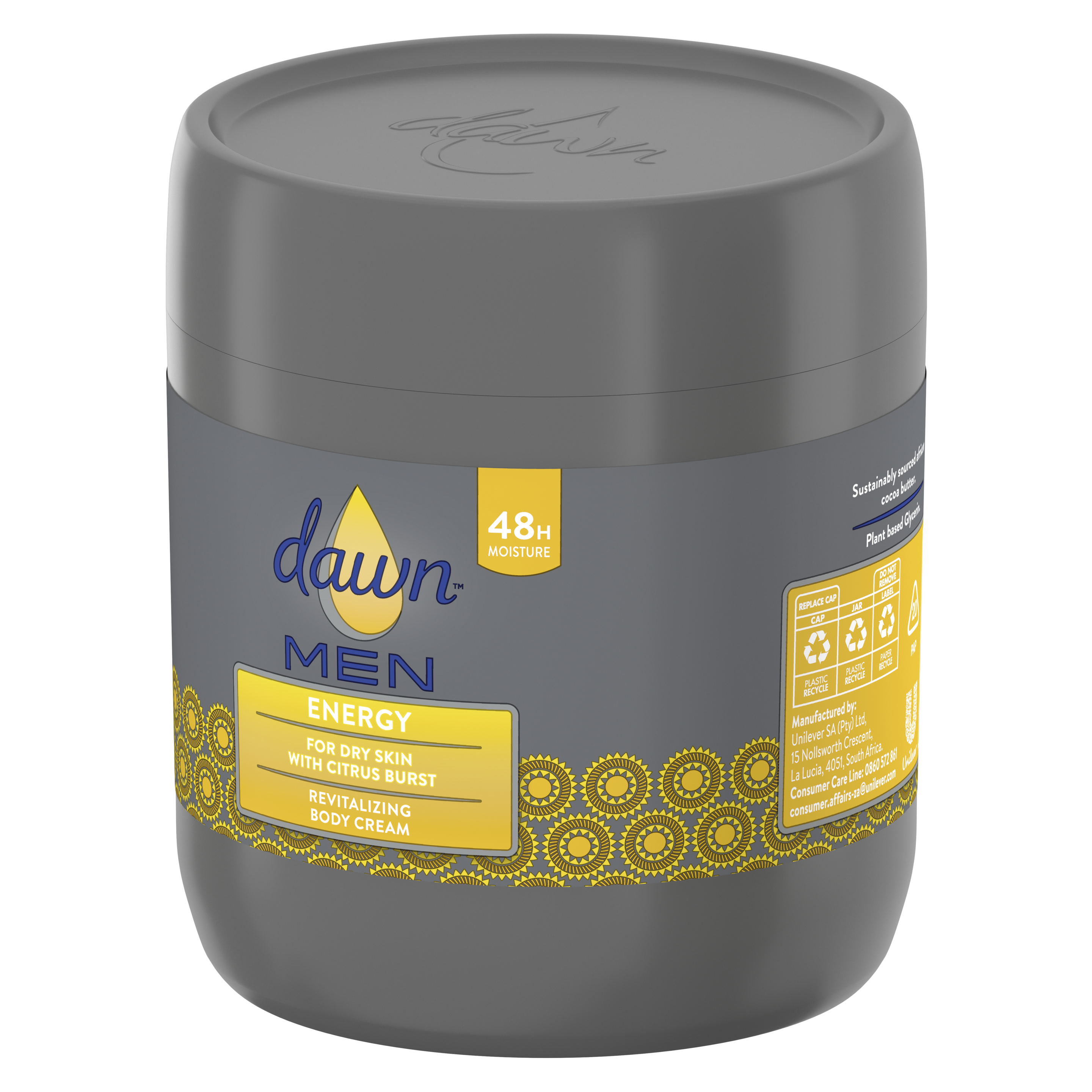 Dawn Men Energy Revitalizing Body Cream
