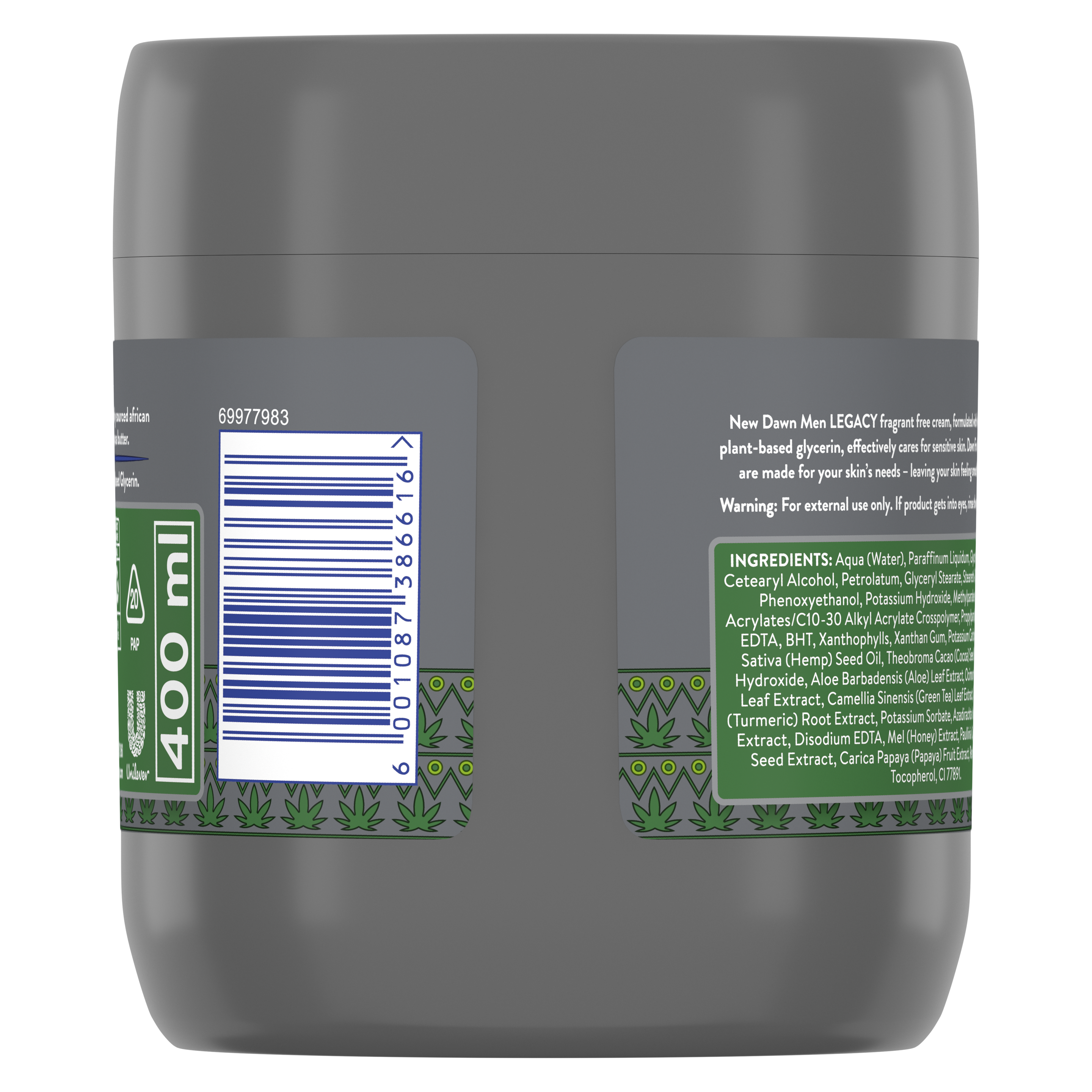 Dawn Men Legacy Fragrance Free Body Cream