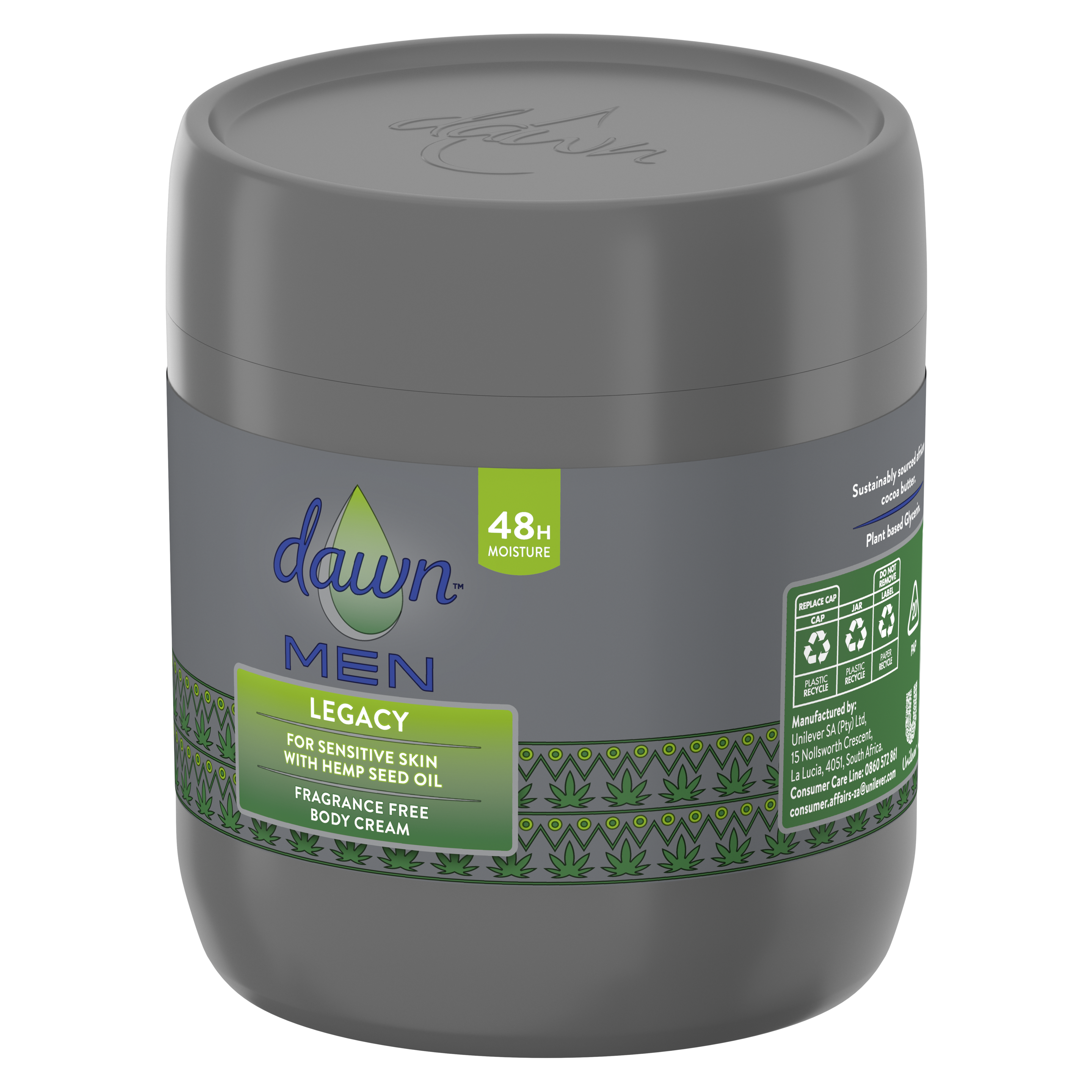 Dawn Men Legacy Fragrance Free Body Cream
