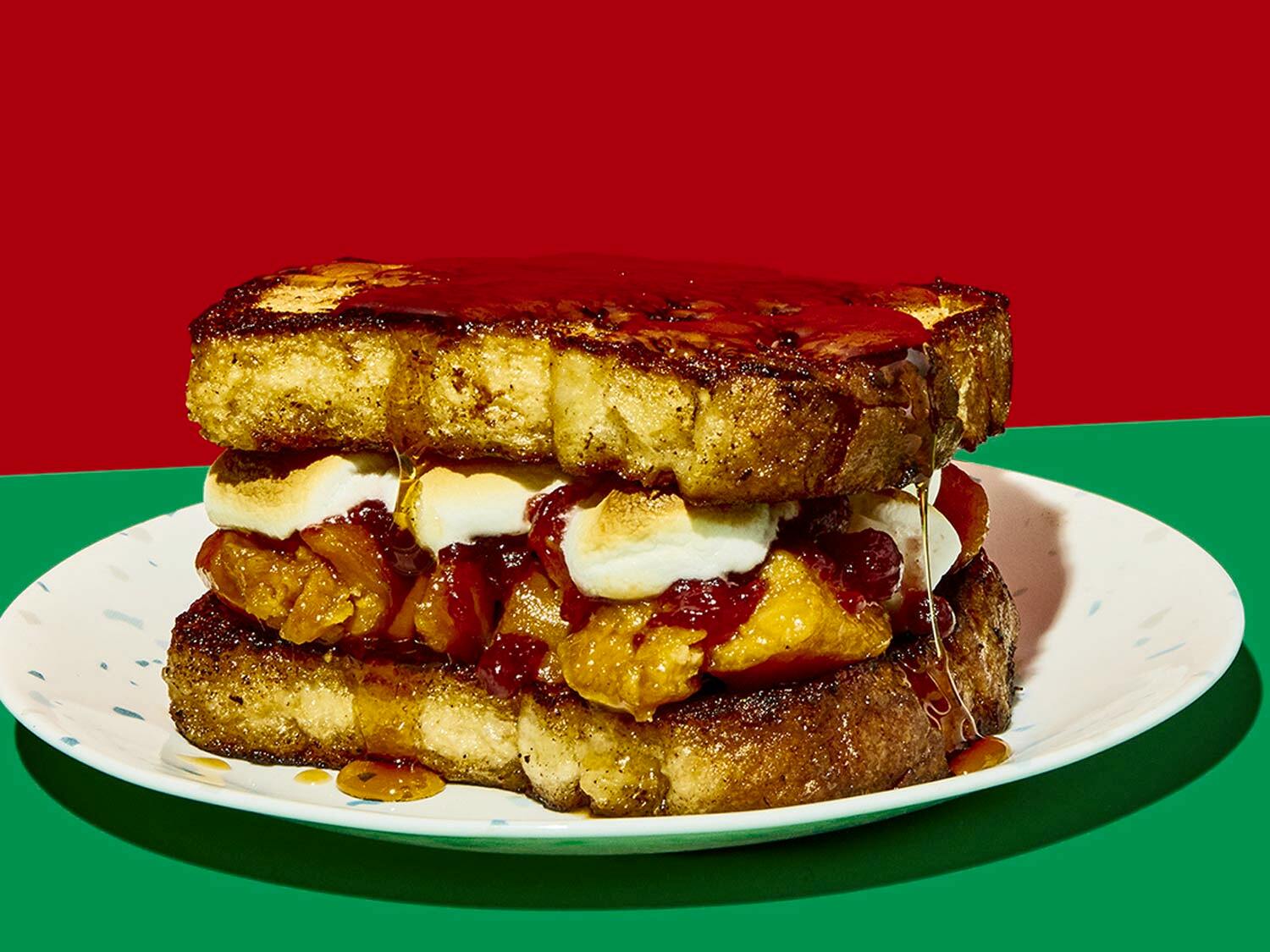 Recipe: Thanksgiving Leftovers French Toast Breakfast Sandwich