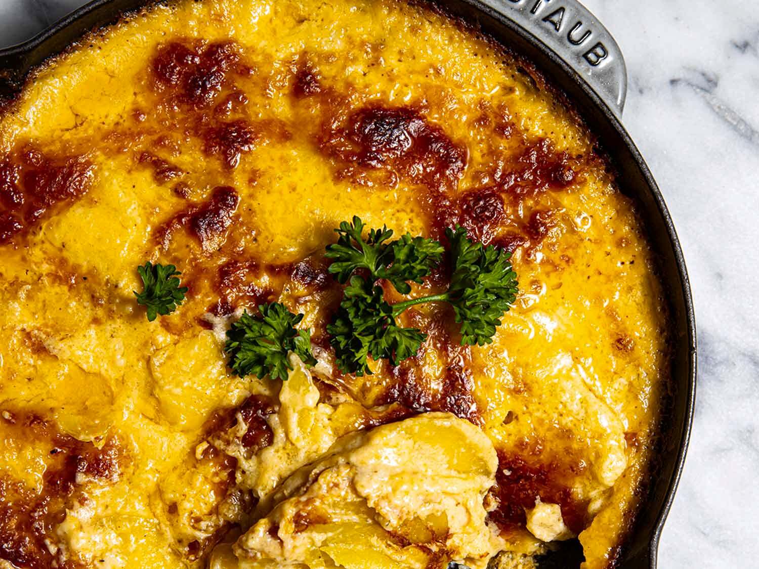 Skillet Potato Au Gratin