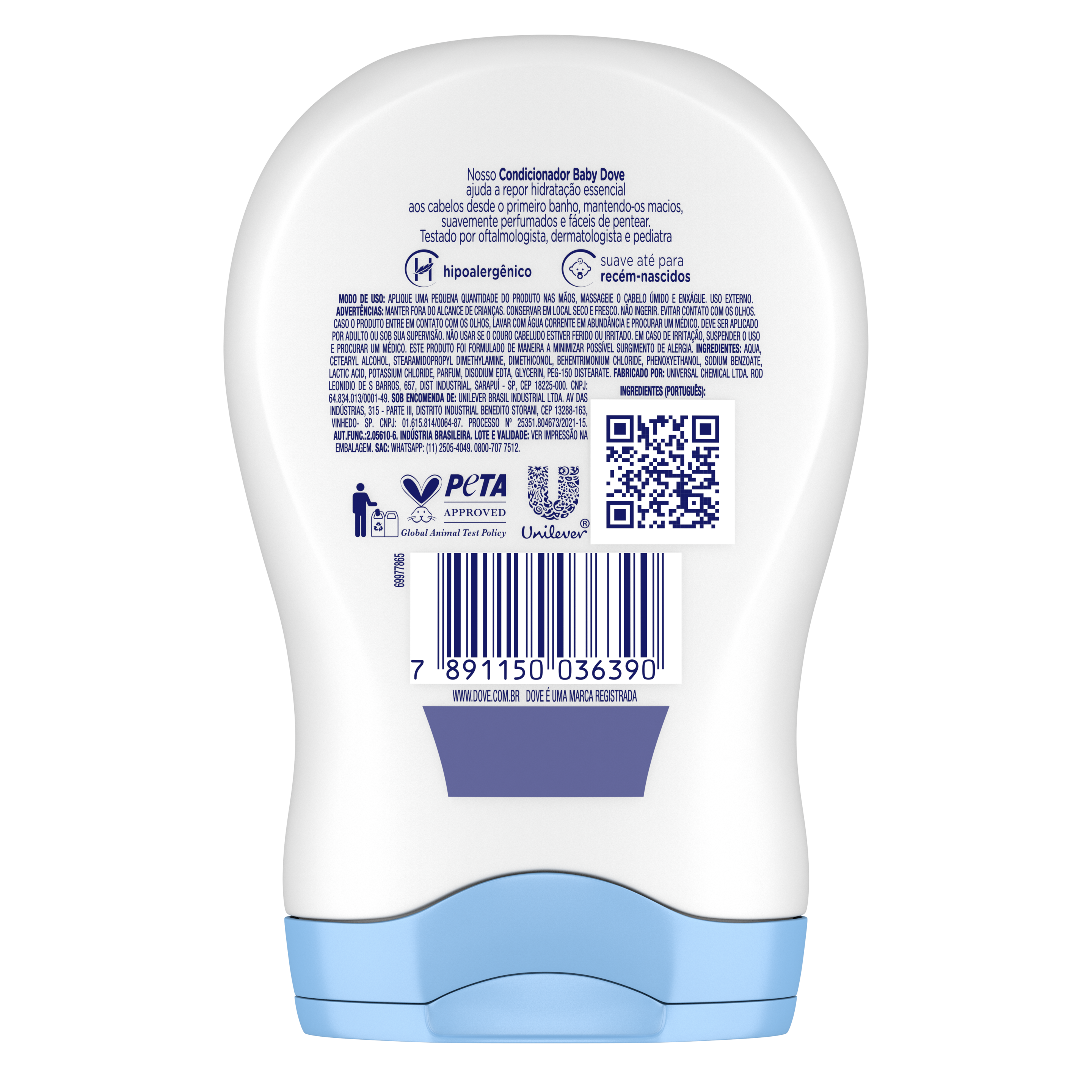 Condicionador Baby Dove Hidratação Enriquecida