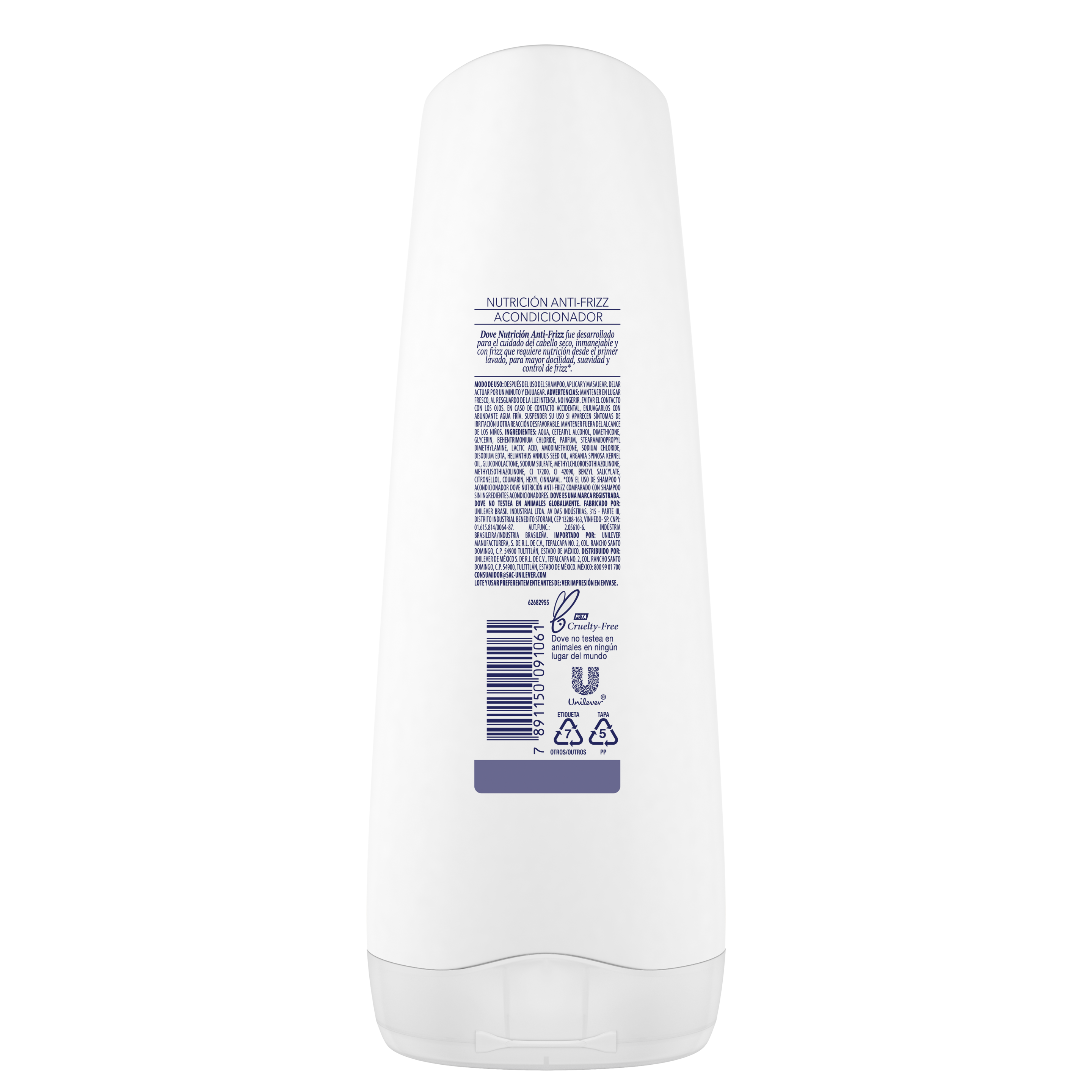 DOVE AC ANTI FRIZZ 12X350ML