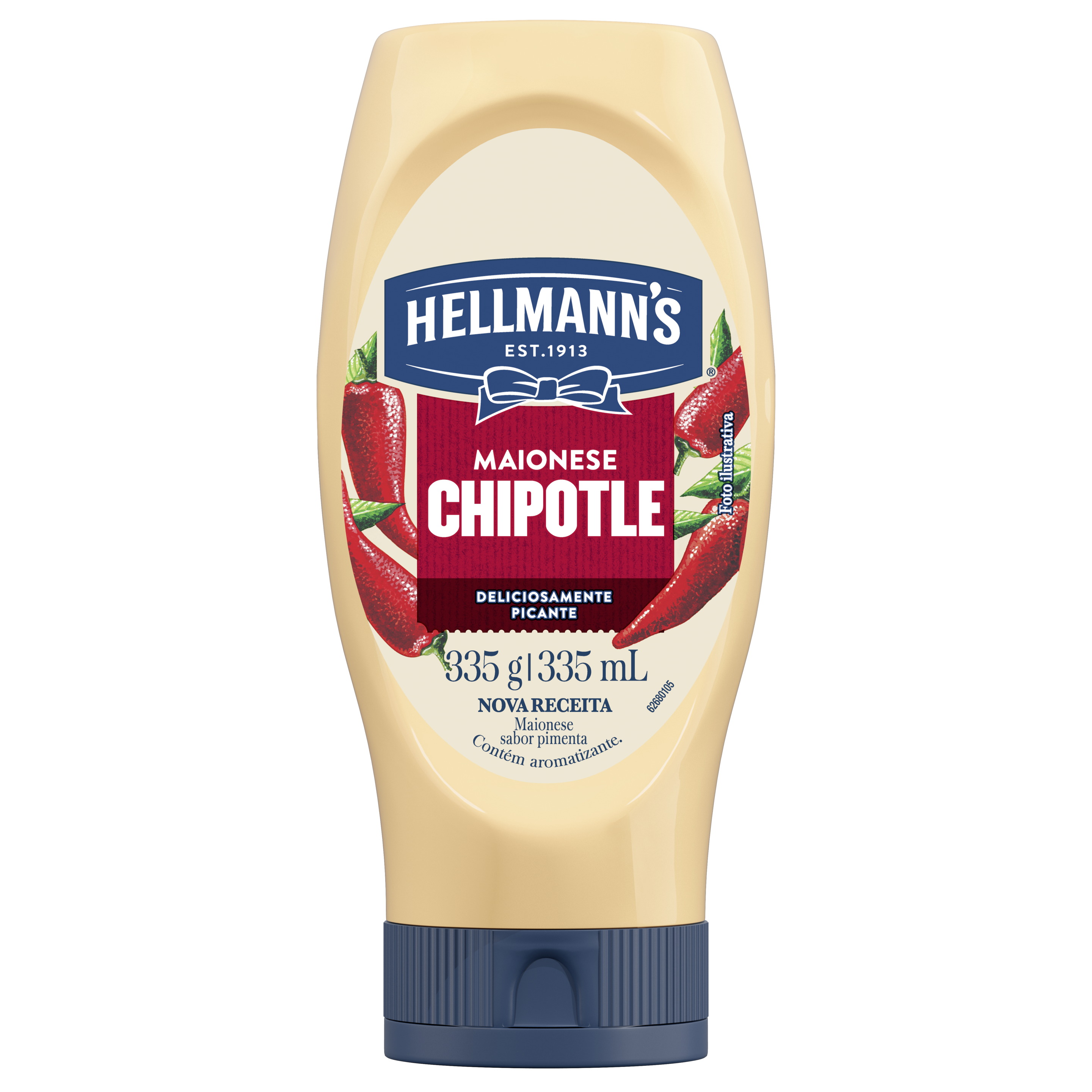 Maionese Hellmann's Chipotle Squeeze 335g