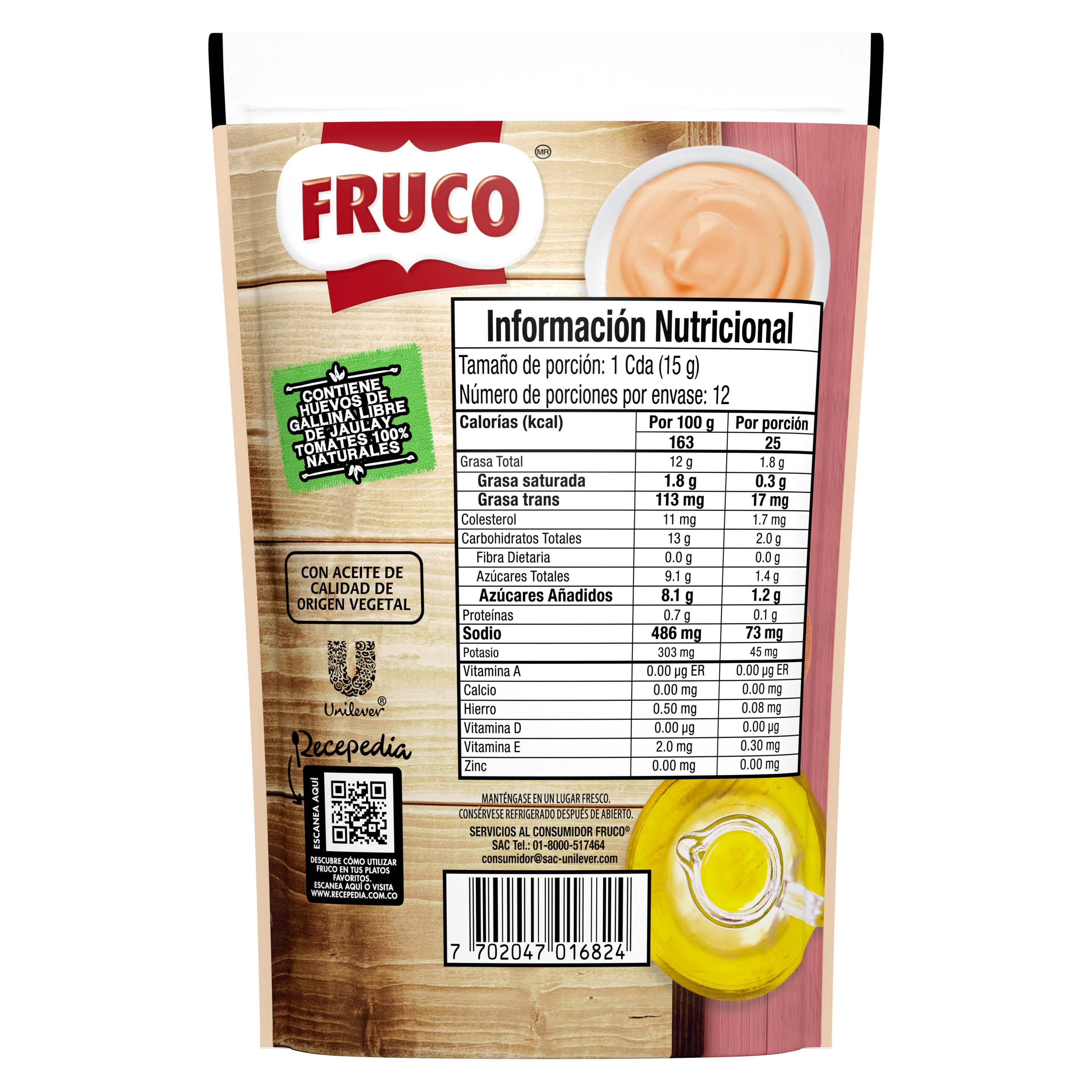 Salsa Rosada Fruco 180g