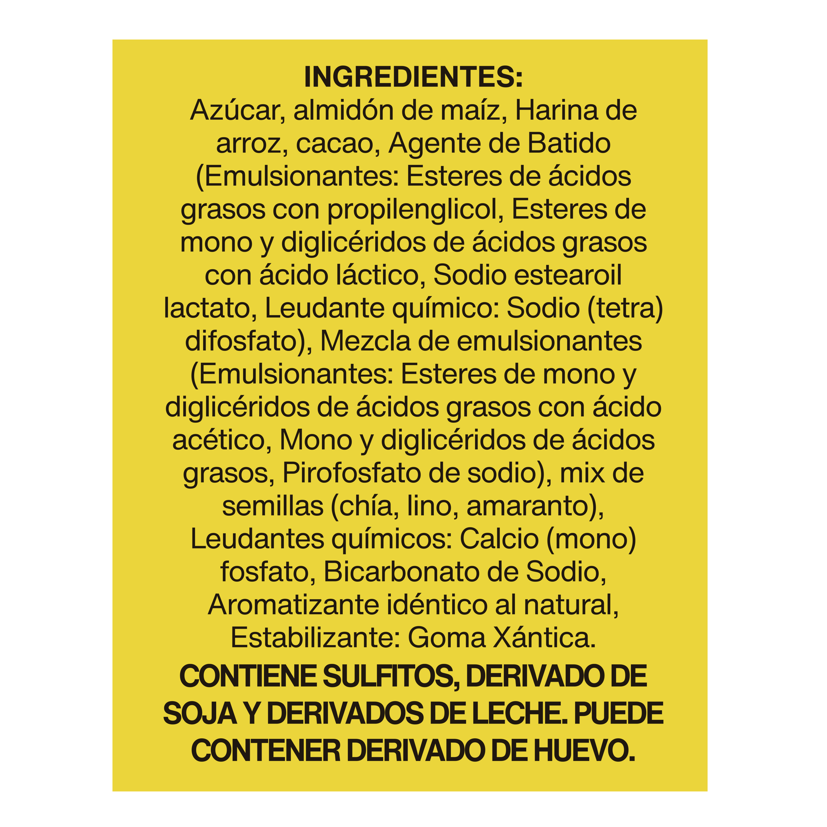 Premezcla de bizcochuelo sabor Chocolate sin TACC - Maizena