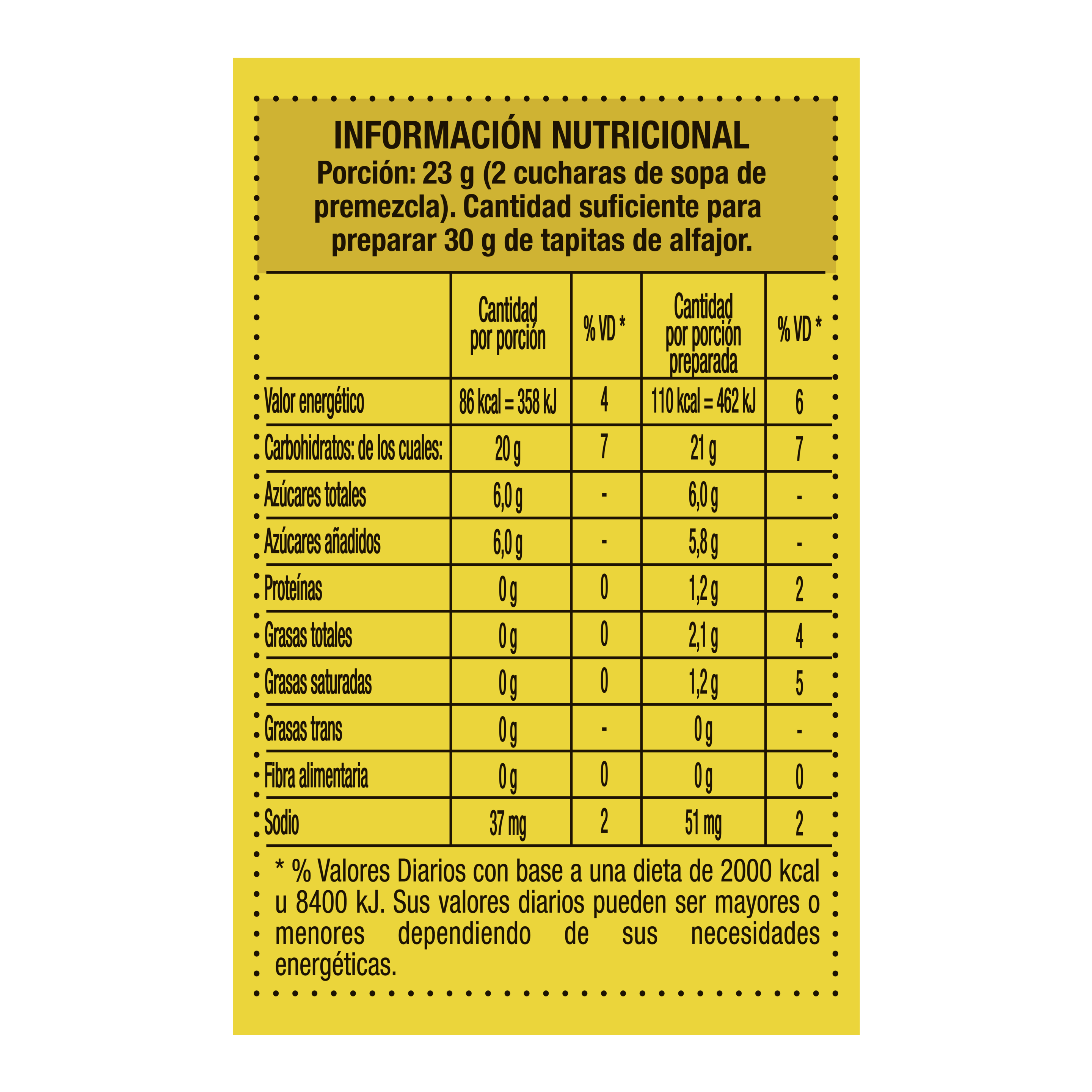 Premezcla de bizcochuelo sabor Chocolate sin TACC - Maizena