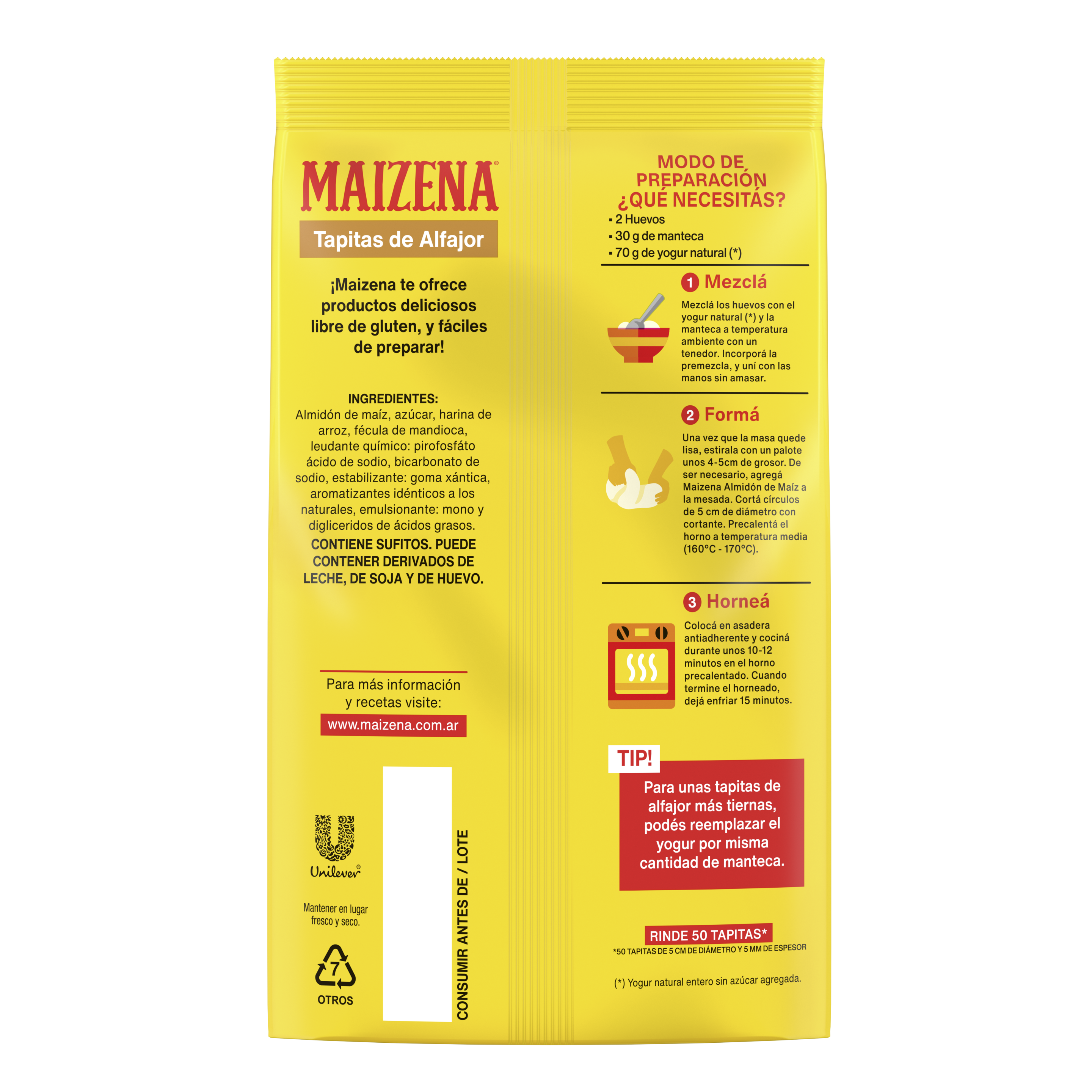 Premezcla de bizcochuelo sabor Chocolate sin TACC - Maizena