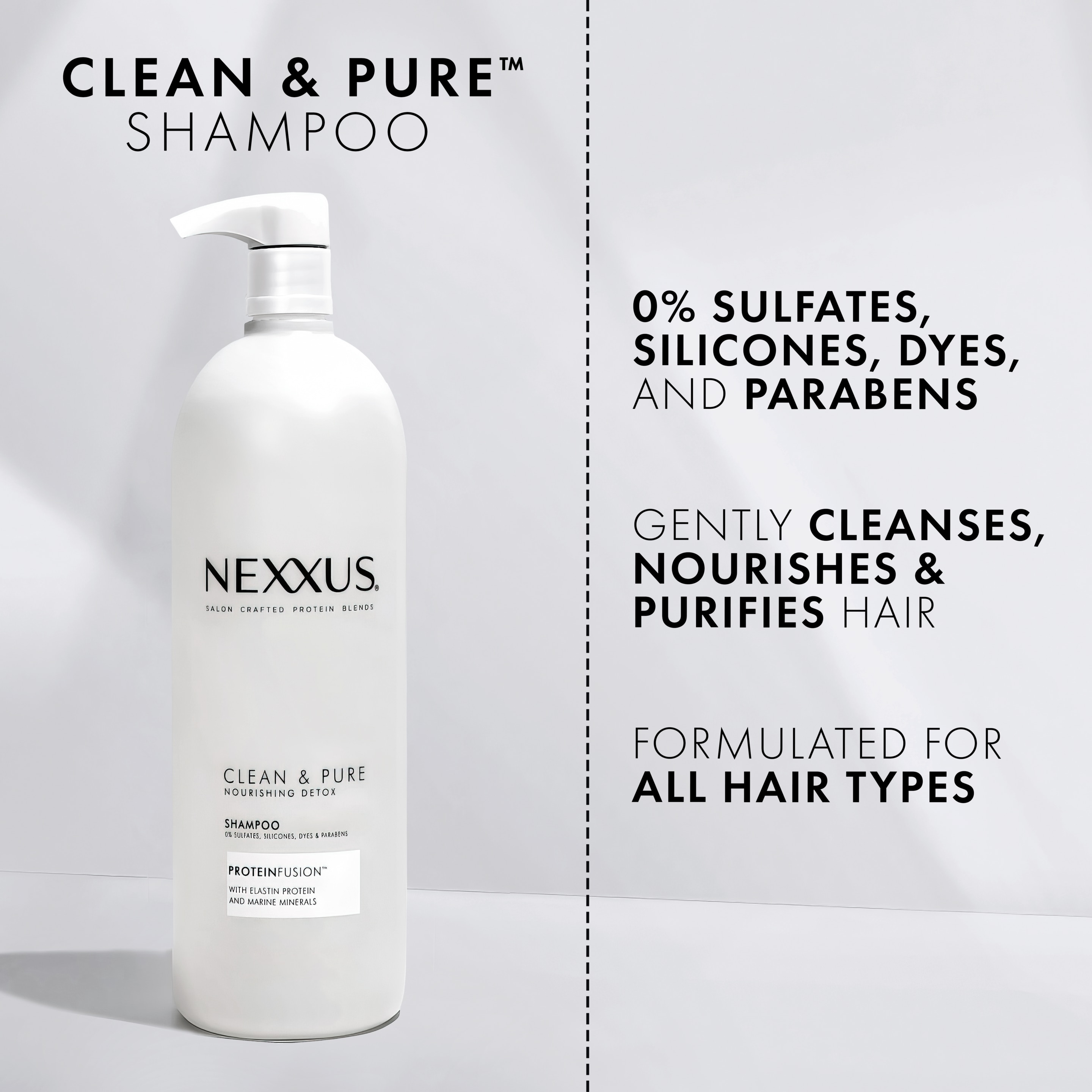 Nexxus Clean & Pure Nourishing Hair Detox Shampoo