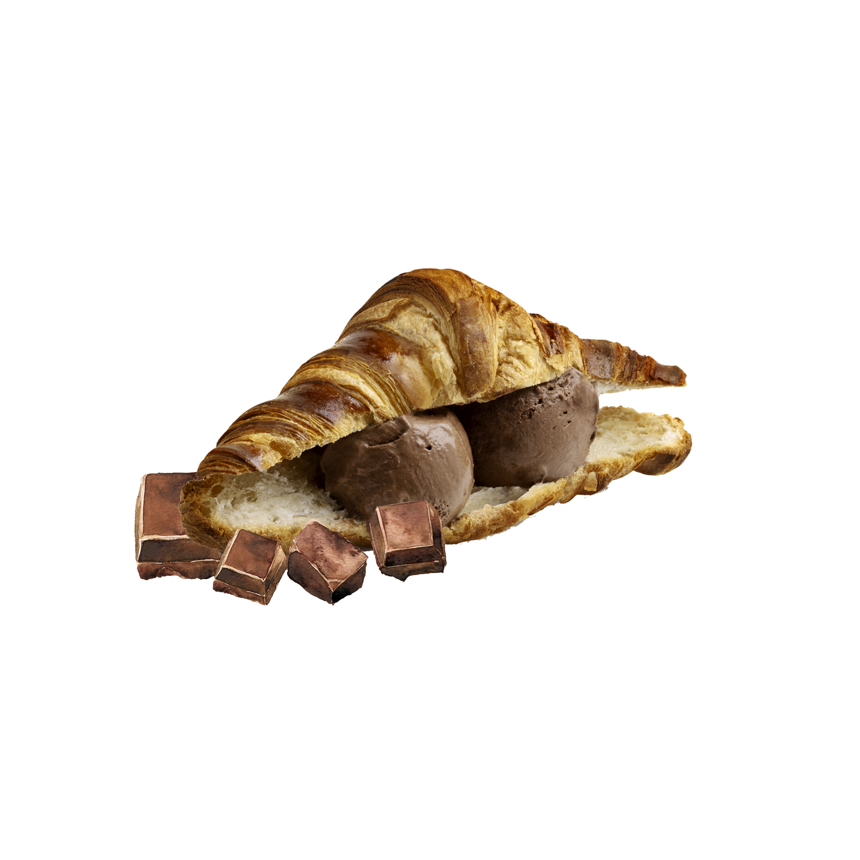 Croissant farcito con il nostro gelato