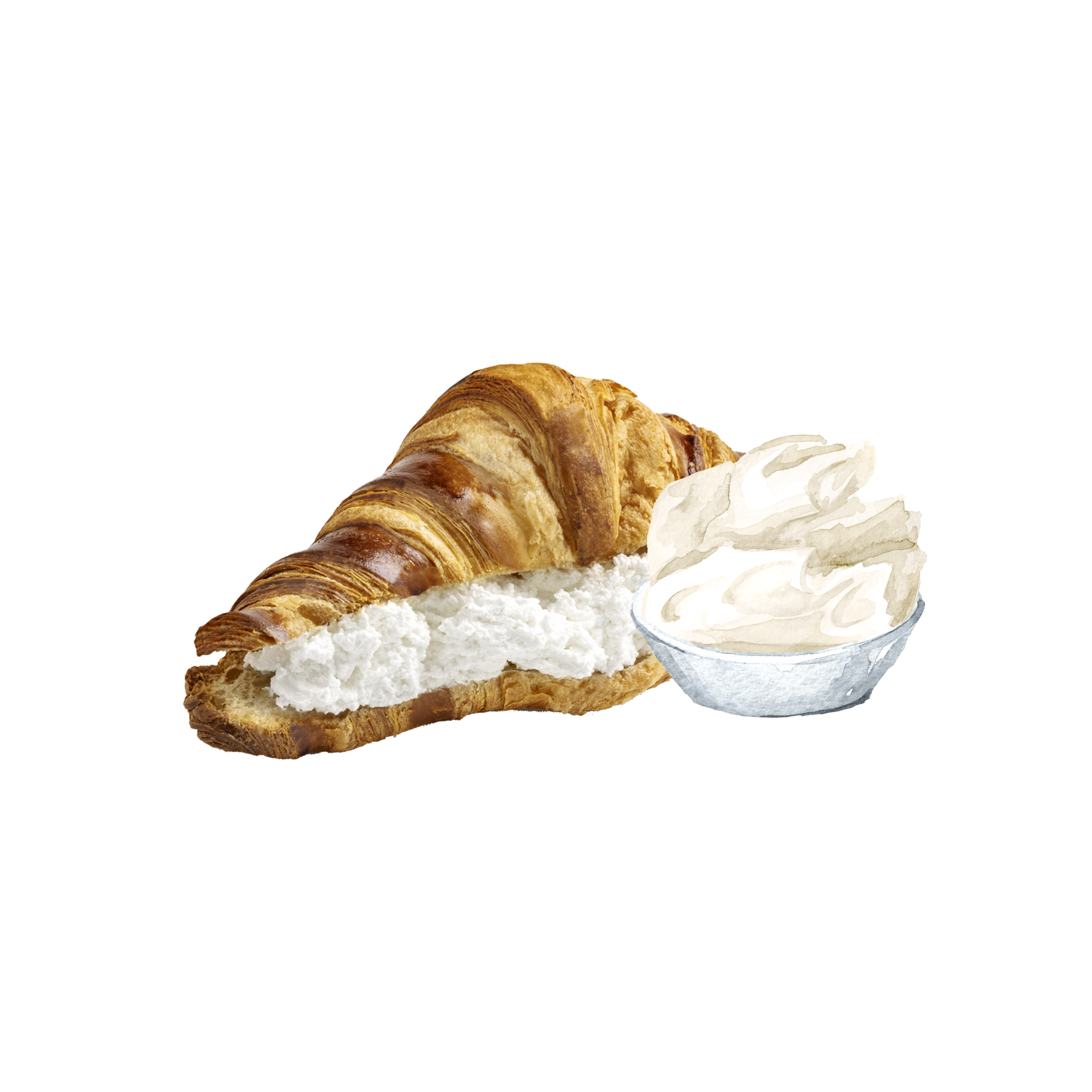 Croissant farcito con la nostra panna