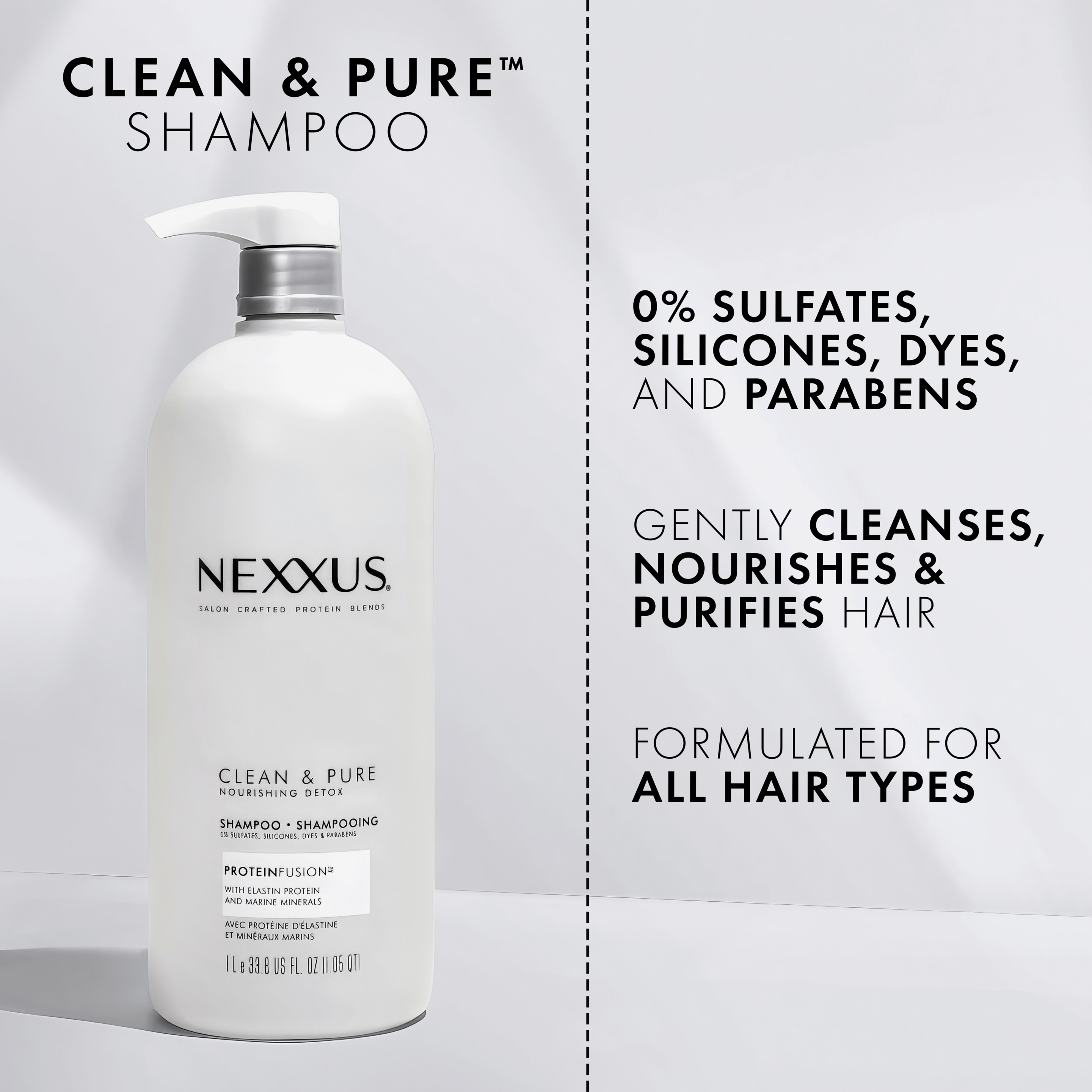 Nexxus Clean & Pure Nourishing Hair Detox Shampoo