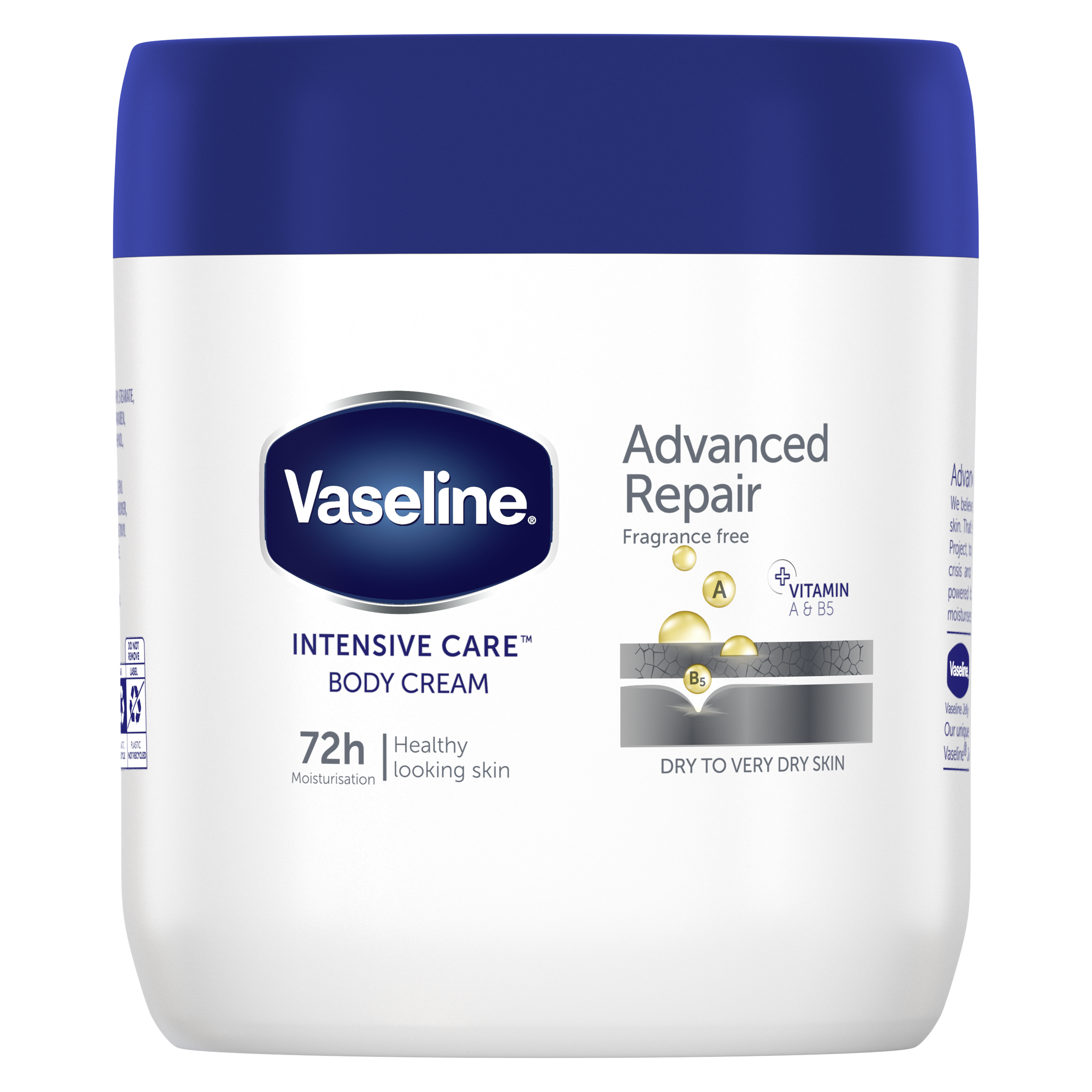 Vaseline® Advanced Repair Fragrance Free Moisturising Body Cream 400ml