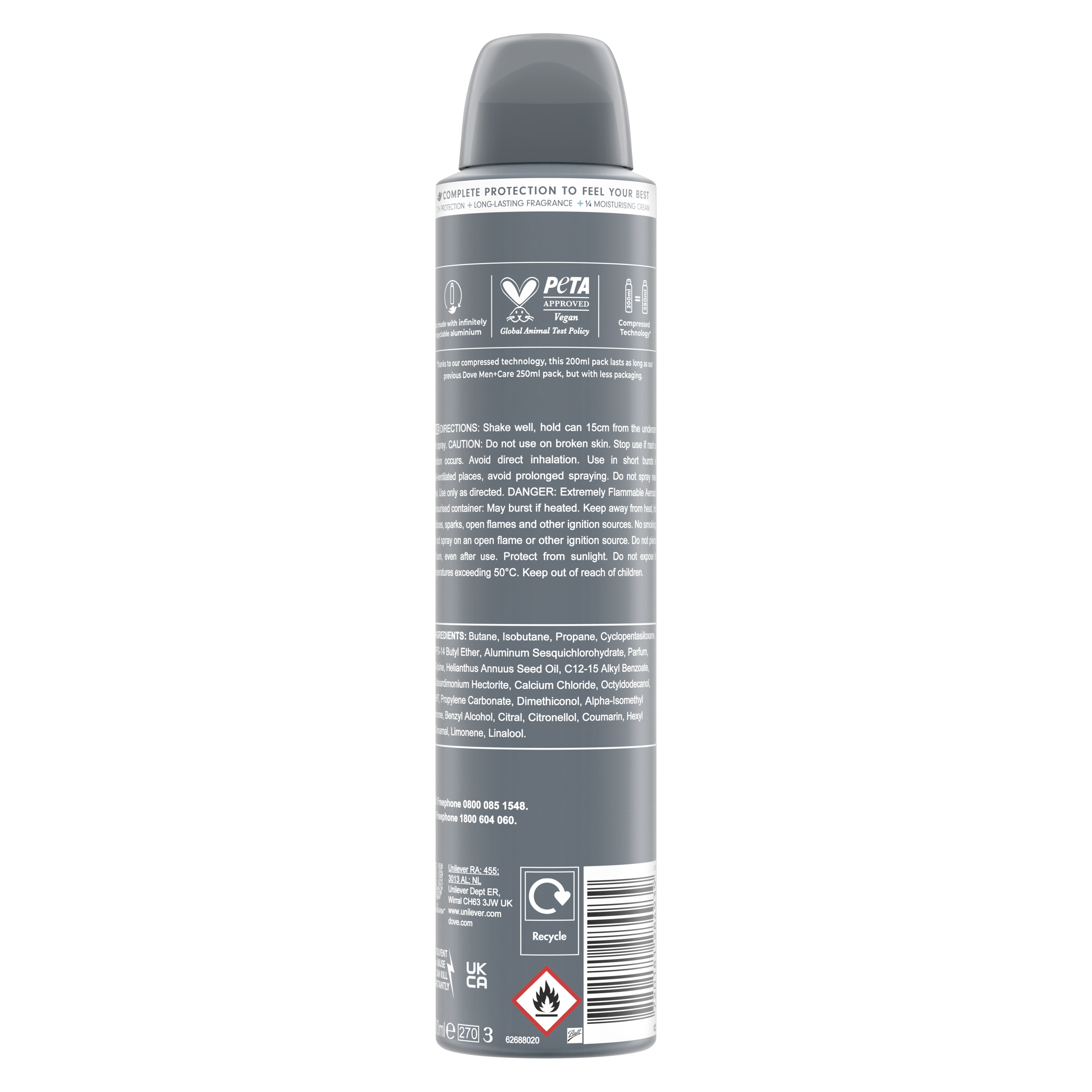 Men+Care Advanced Clean Comfort Antiperspirant Deodorant Aerosol